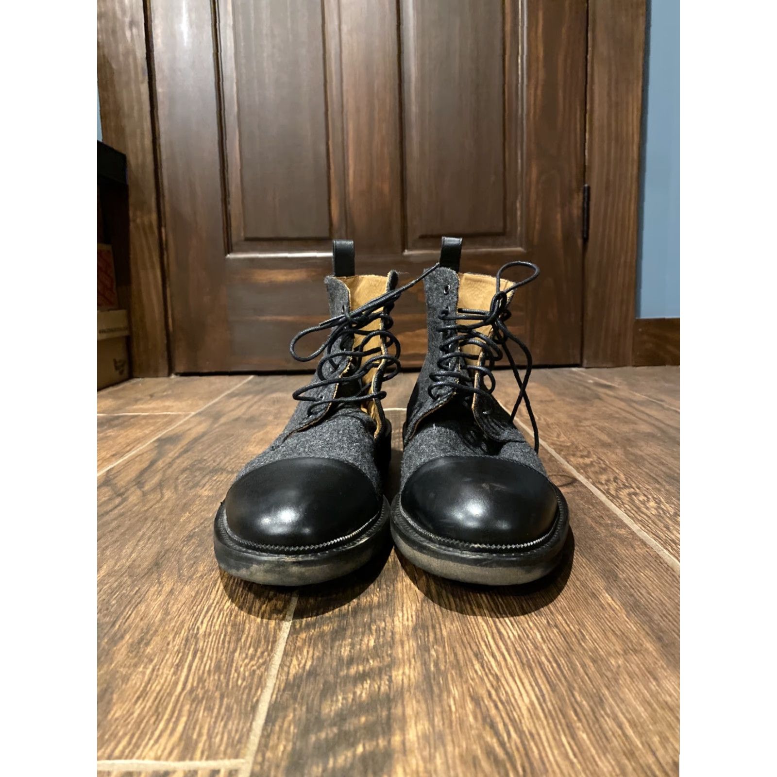 Vintage VINTAGE Taft The Jack Boot Ankle Boot Men Wool Black 7 US 40 EU Leather? (note: original says Upper Material Wool; but "Leather" not allowed) Size US 7 / EU 40 - 2 Thumbnail