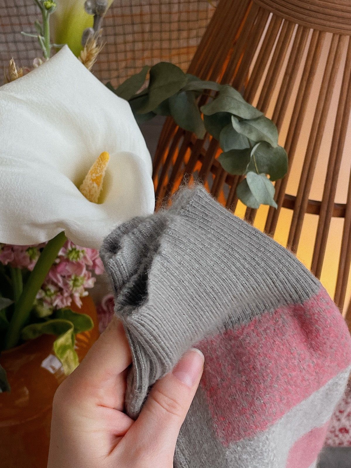 Burberry Prorsum Burberry Prorsum Pink & Grey Cashmere Sweater Size XS / US 0-2 / IT 36-38 - 11 Thumbnail