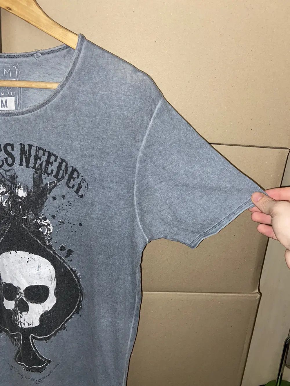 Affliction 🔞VINTAGE SMOG SKULLS Y2K TEE T SHIRT AFFLICTION DEVIL GOTH Size US M / EU 48-50 / 2 - 9 Thumbnail