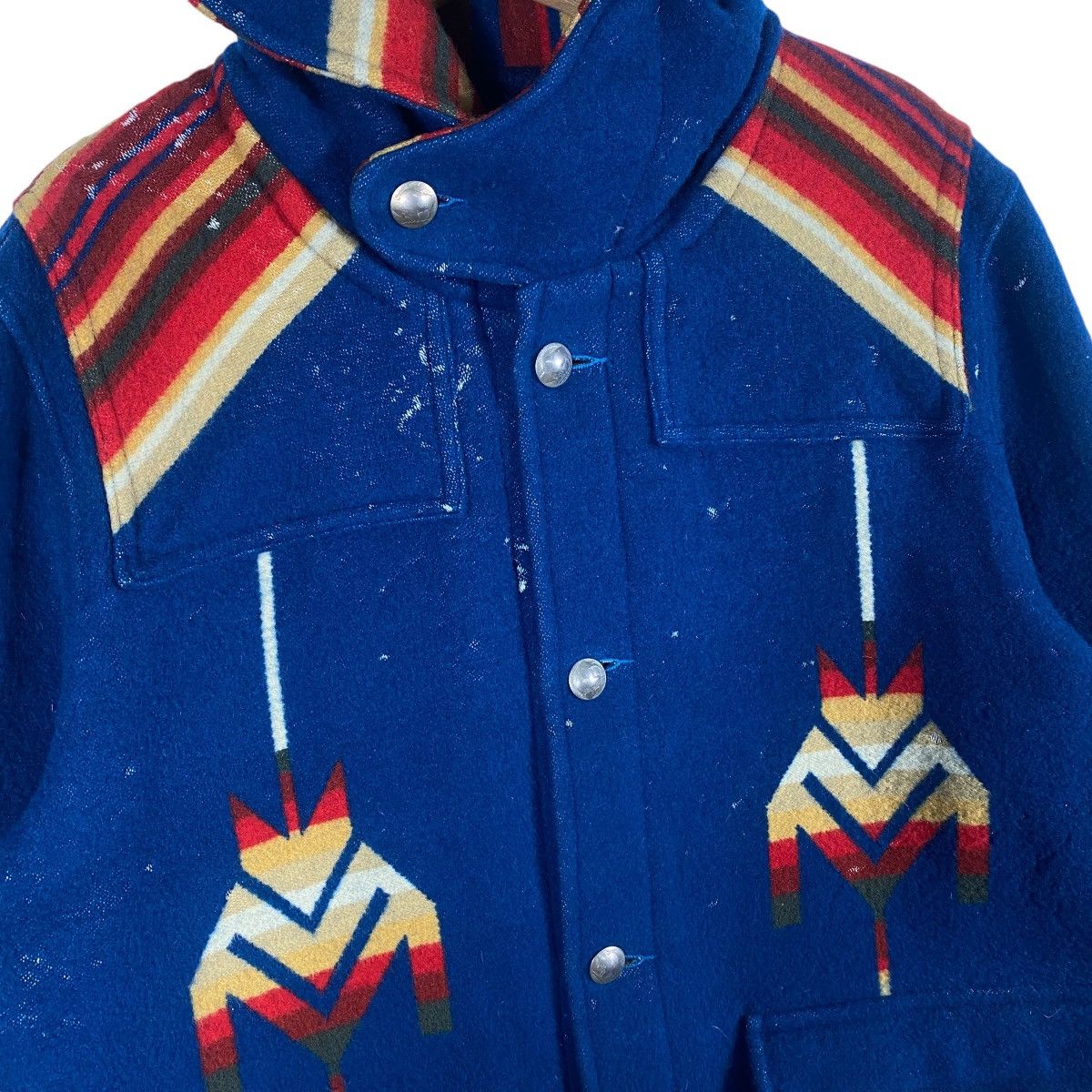 Vintage Vintage 90s Acoustic Native American Wool Hoodie Size US M / EU 48-50 / 2 - 6 Thumbnail