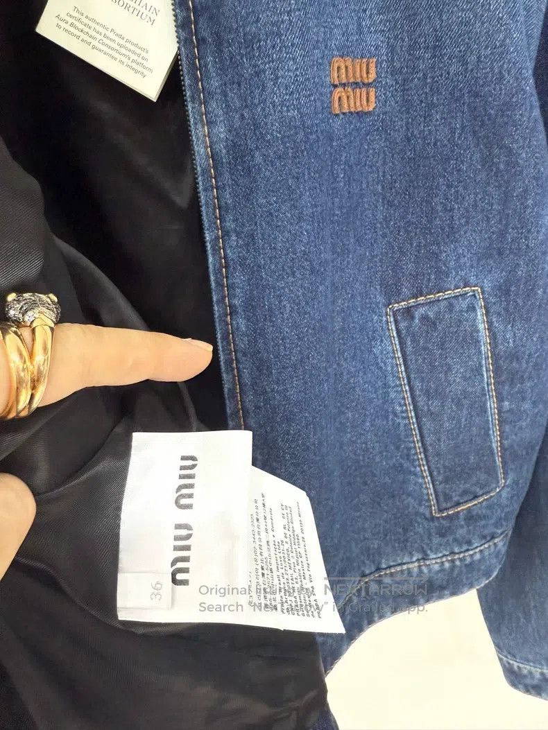 Miu Miu Miu Miu 36 Denim denim jacket Size S / US 4 / IT 40 - 3 Thumbnail