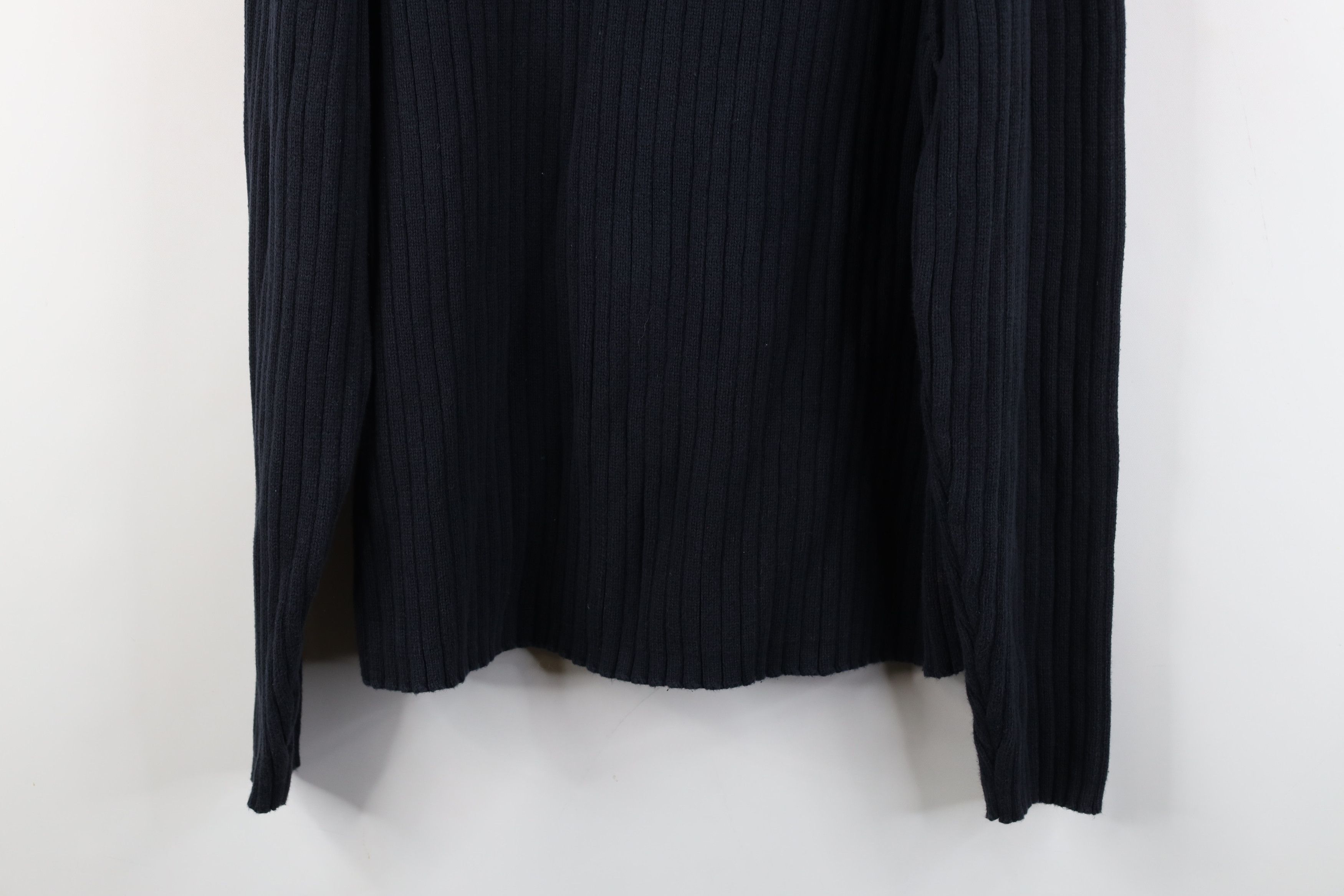 Vintage Vintage 90s Streetwear Chunky Ribbed Knit Turtleneck Sweater Size L / US 10 / IT 46 - 10 Thumbnail