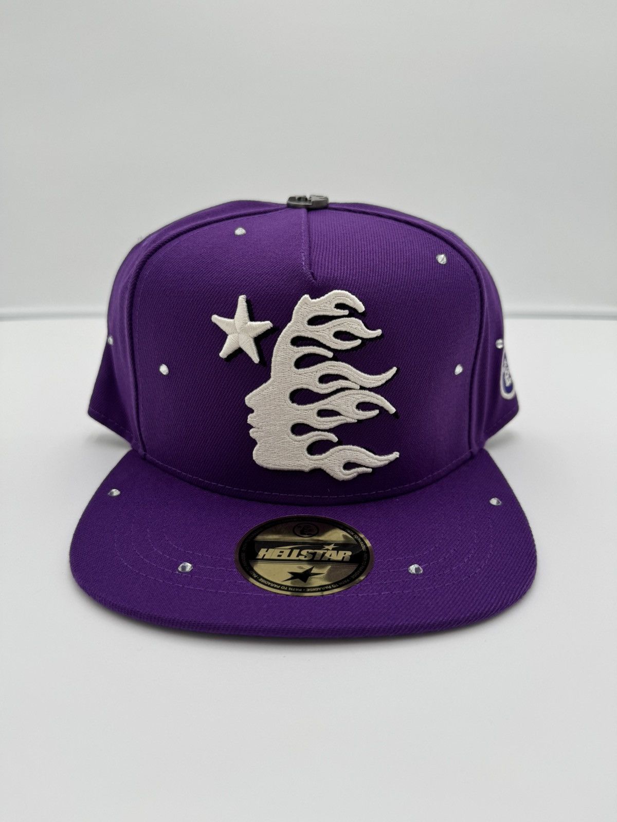 帽子 Hellstar OG Logo Rhinestones Fitted Hat Hellstar OG Logo Rhinestones 59Fifty Fitted Hat Black Men's