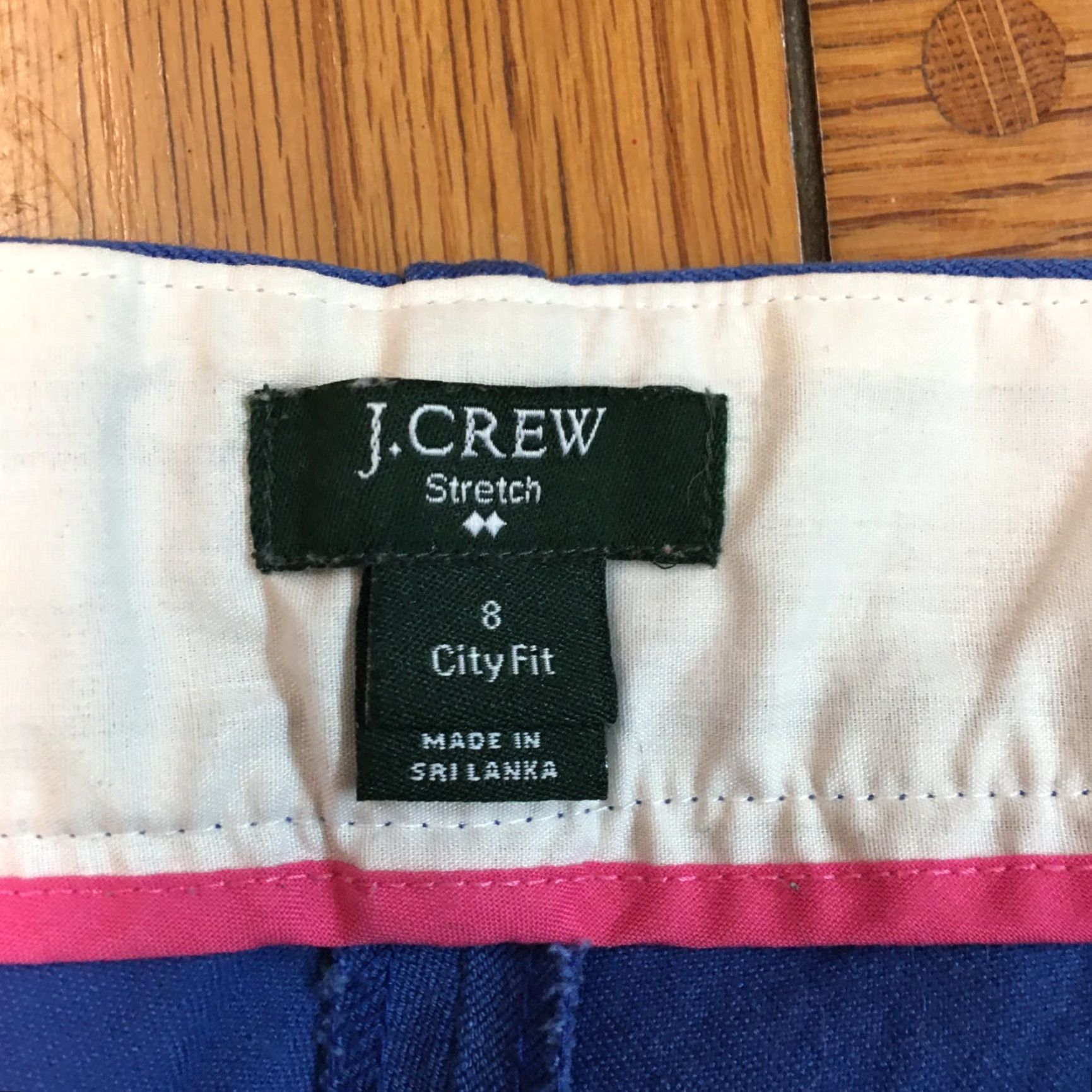 J.Crew VINTAGE J. Crew Women's City Fit Mid Rise Stretch Casual Dress Pants Size 8 Blue Size 32" / US 10 / IT 46 - 7 Thumbnail