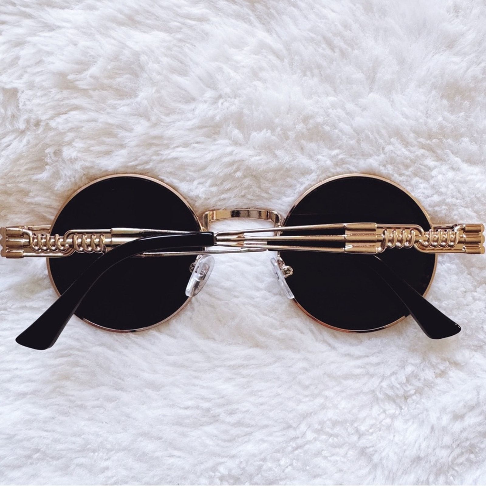 Other Kate Black Round Sunglasses Size ONE SIZE - 13 Thumbnail