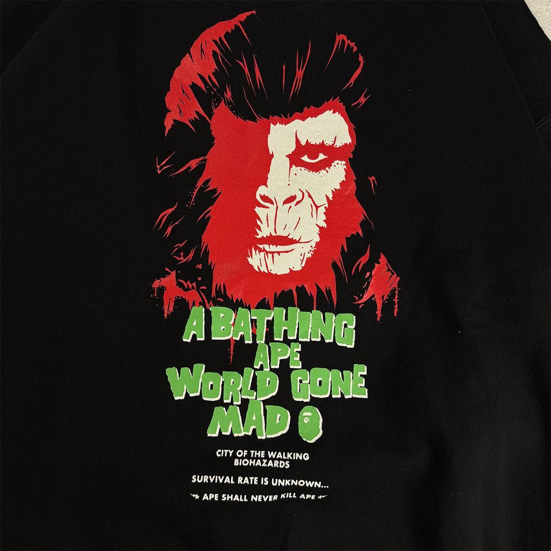Bape BAPE Horror Logo Black Sweater (M) Size US M / EU 48-50 / 2 - 2 Thumbnail