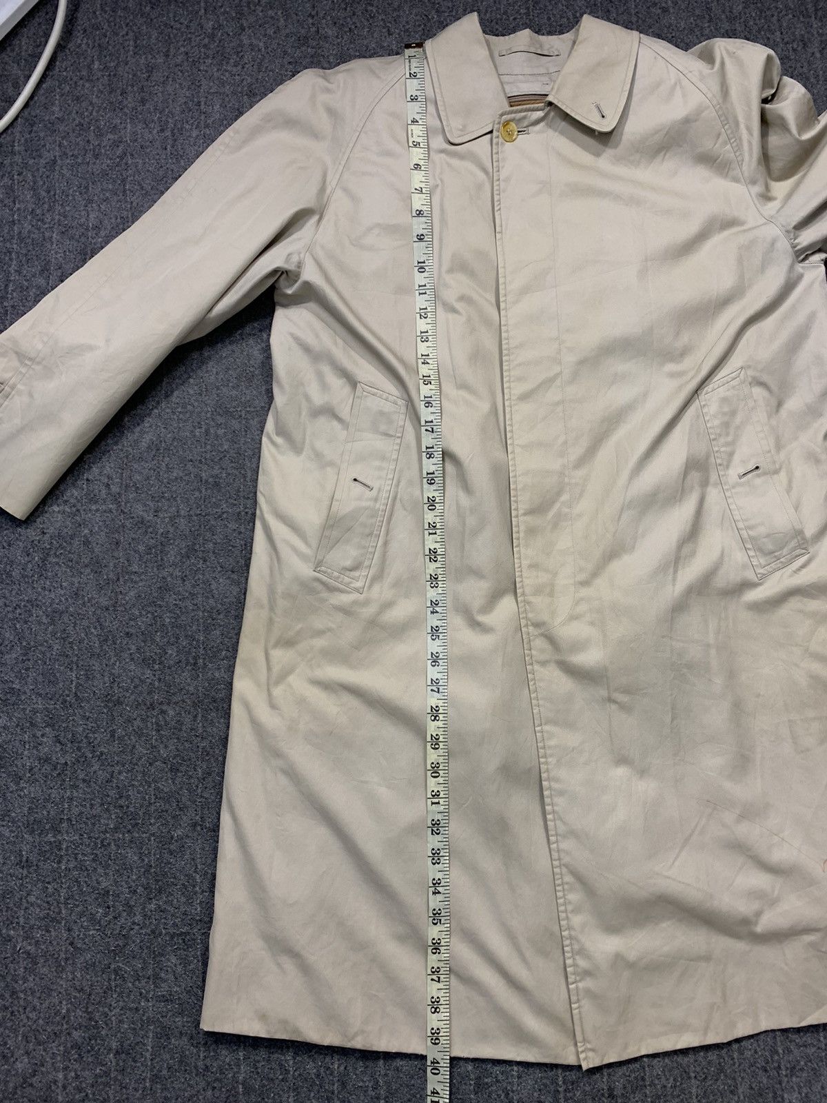 Burberry 90s Burberrys London Trech Coat Jacket Checked Monogram Size US M / EU 48-50 / 2 - 10 Thumbnail