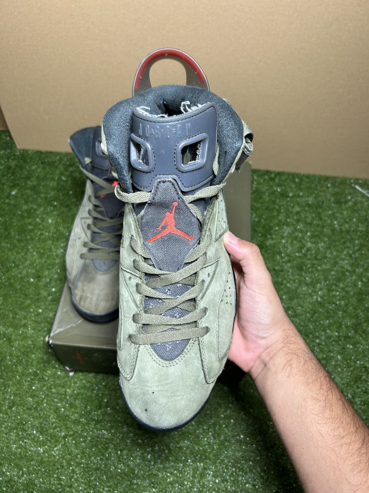 Jordan Brand × Travis Scott Jordan 6 Travis Scott Olive Size US 11.5 / EU 44-45 - 5 Thumbnail