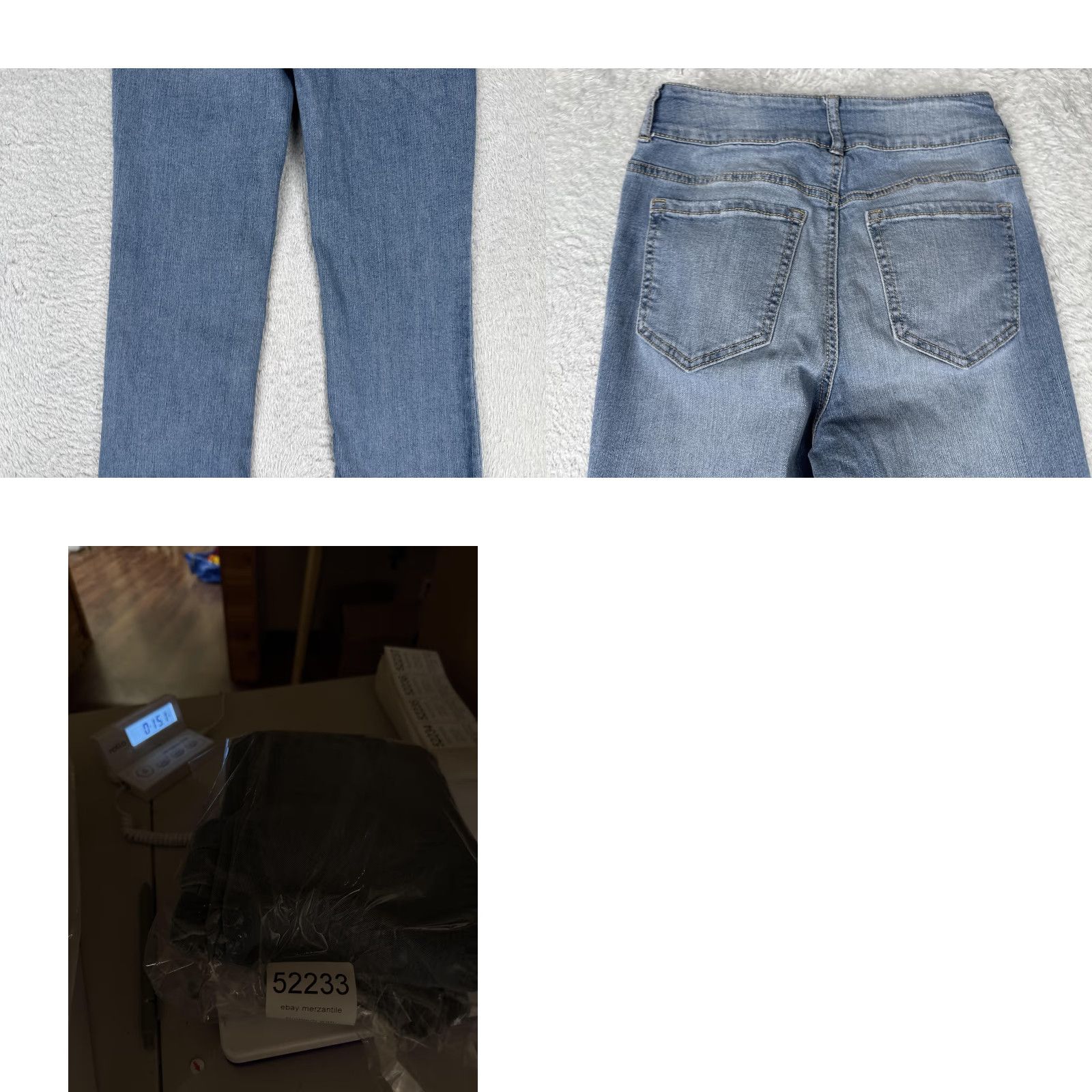 Vintage No Boundaries Jeans Womens High Rise Bootcut Juniors Light Wash Stretch 22x31 Size 25" / US 0 / IT 36 - 10 Thumbnail