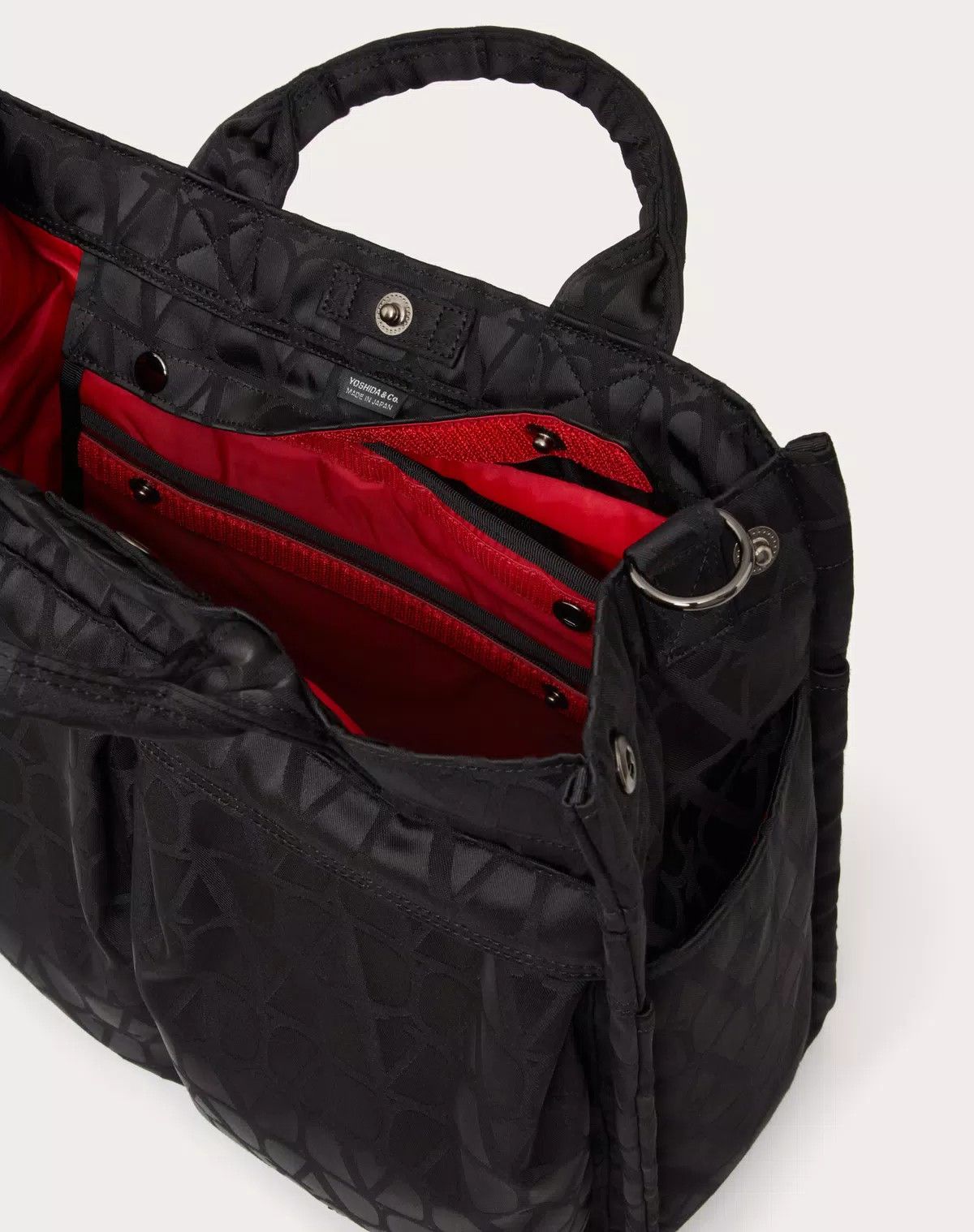 Valentino oc11z0725 Size: OS/ Porter 2way Vertical Tote Bag in Black Size ONE SIZE - 6 Thumbnail
