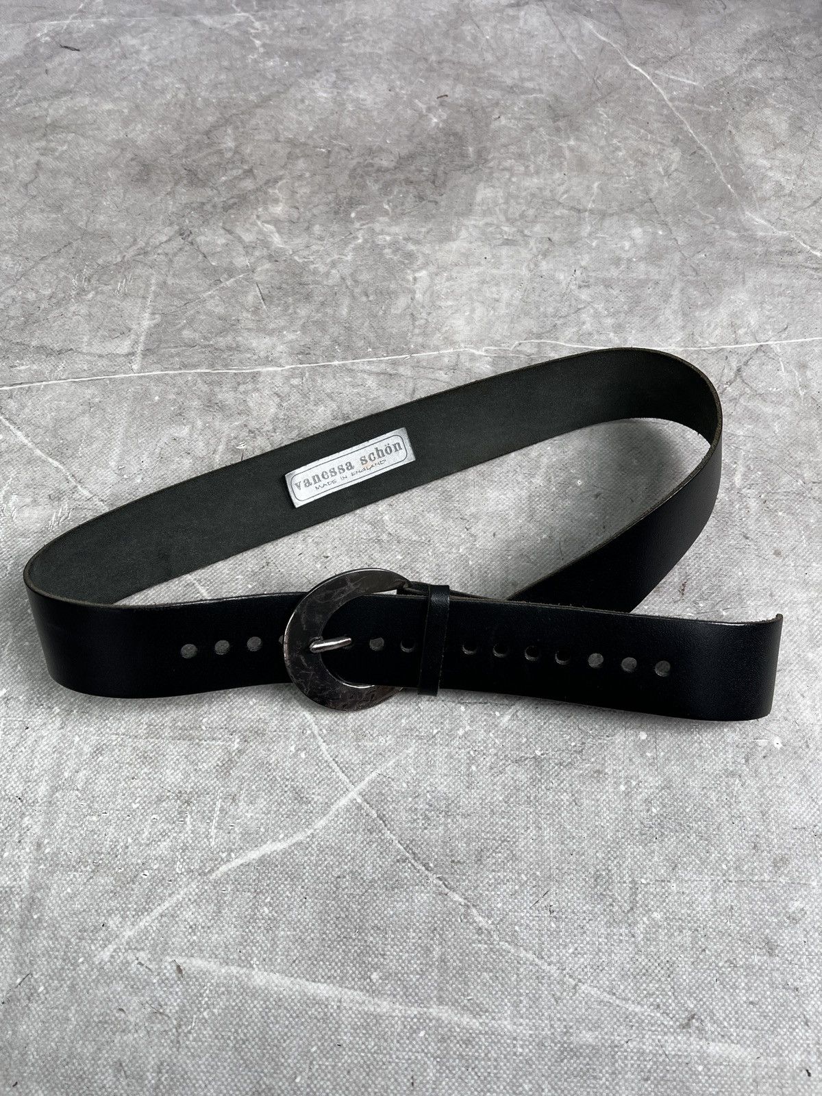 KMRii Rare leather avant garde kmrii style leather belt y2k Size ONE SIZE - 7 Thumbnail
