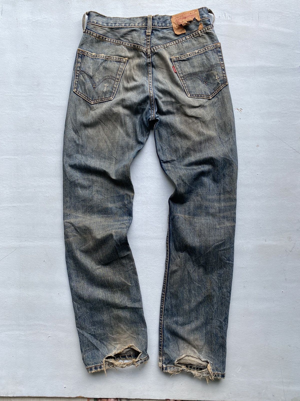 Levi's Levi’s 524 Distressed Denim Size 29 Size US 29 - 3 Thumbnail