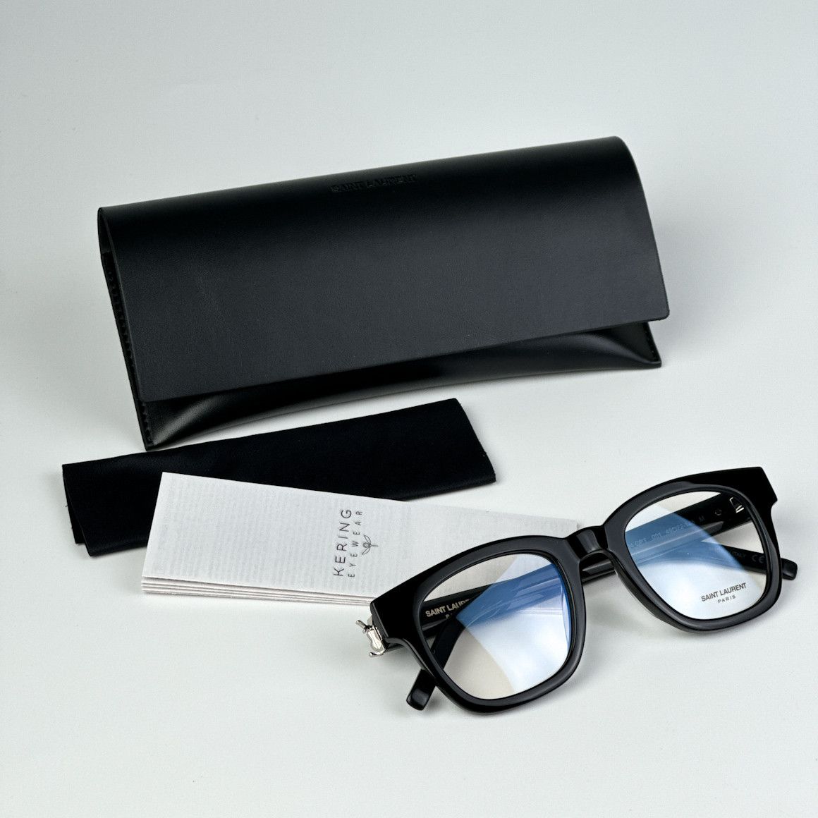 Yves Saint Laurent NEW Saint Laurent SLM124 OPT 001 Cat Eye Unisex Eyeglasses Size ONE SIZE - 10 Thumbnail