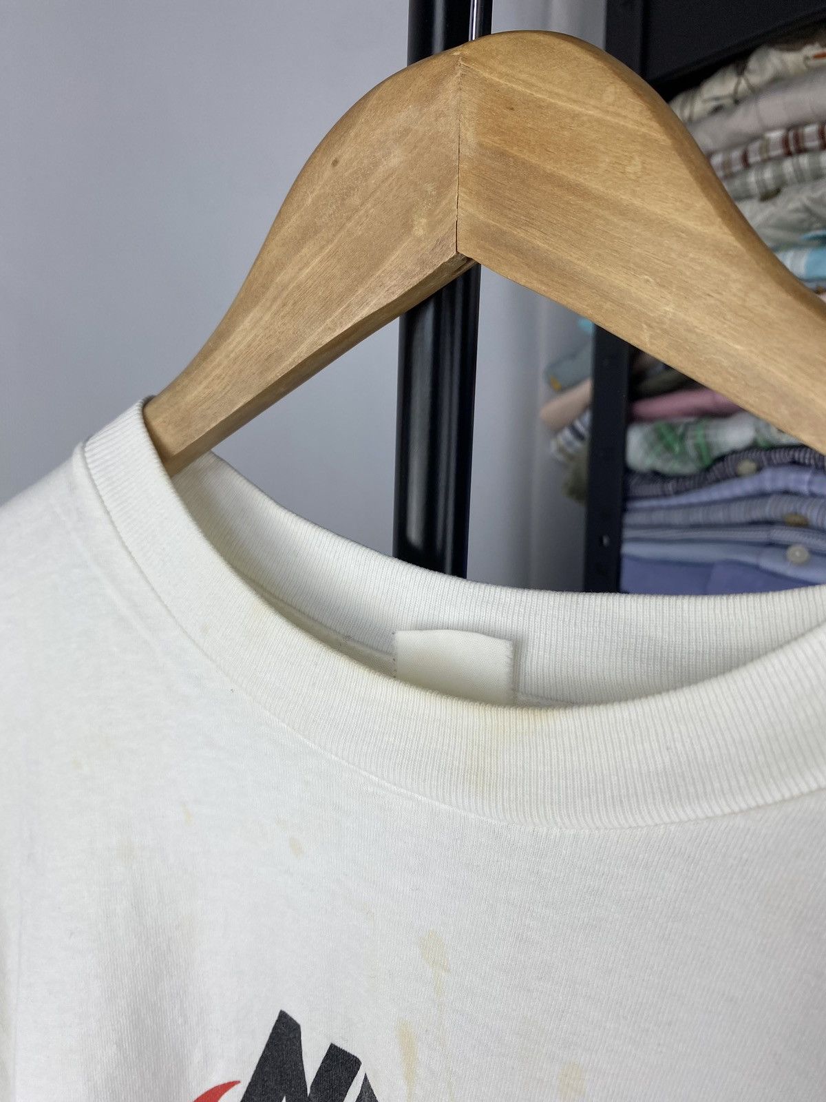 Nike × Vintage 70s🔥Nike Oregon Distressed Dirty White Vntg Tee Size US M / EU 48-50 / 2 - 4 Thumbnail