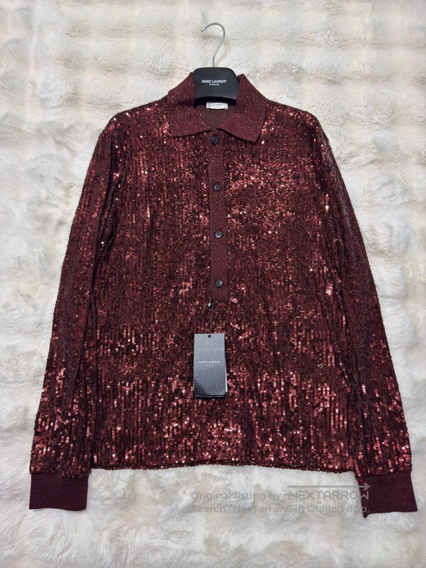 Saint Laurent Paris Saint Laurent Paris Sequin bead shirt. Size US S / EU 44-46 / 1 - 2 Thumbnail