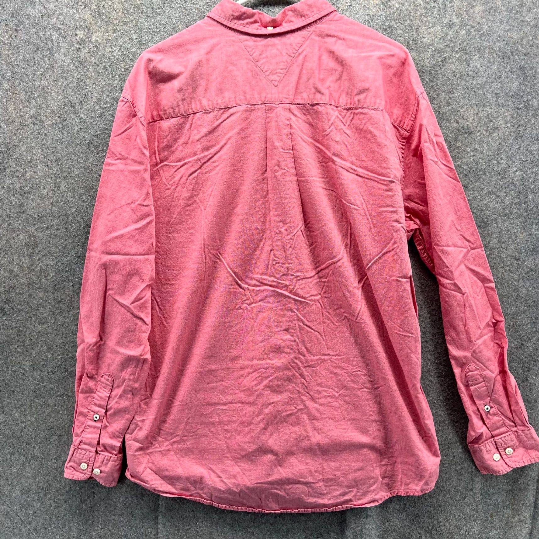 Tommy Hilfiger VINTAGE Tommy Hilfiger Shirt Mens XL Pink Button Down Classic Preppy Dress Oxford VTG Size 46R - 2 Thumbnail