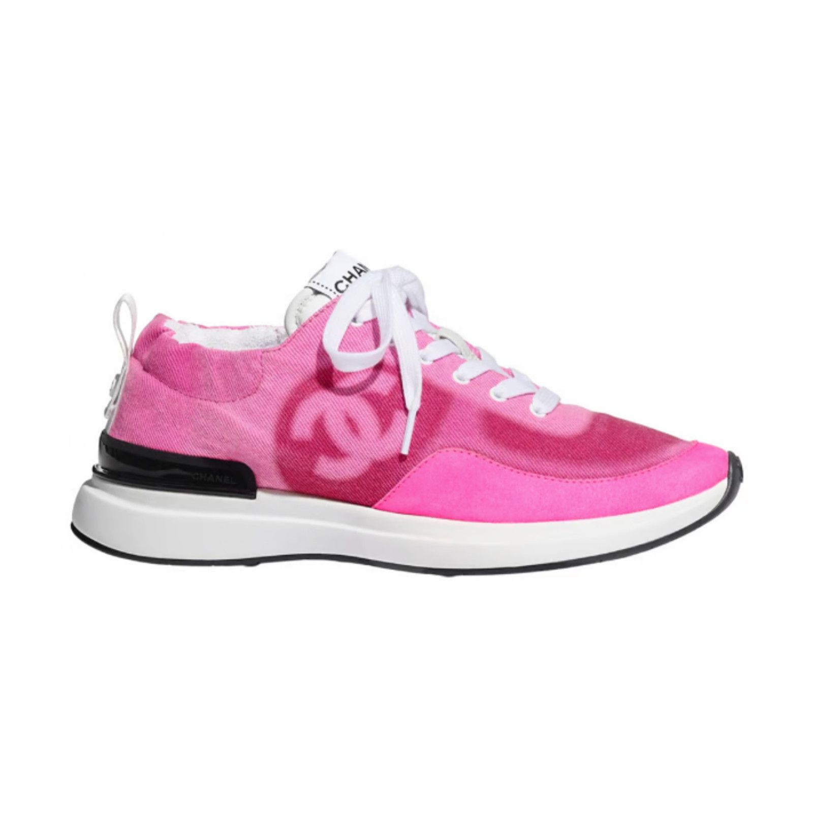 Chanel 21S CC Logo Lace Up Tie Low Top Trainer Sneaker 37 Size US 7 / IT 37 - 1 Thumbnail