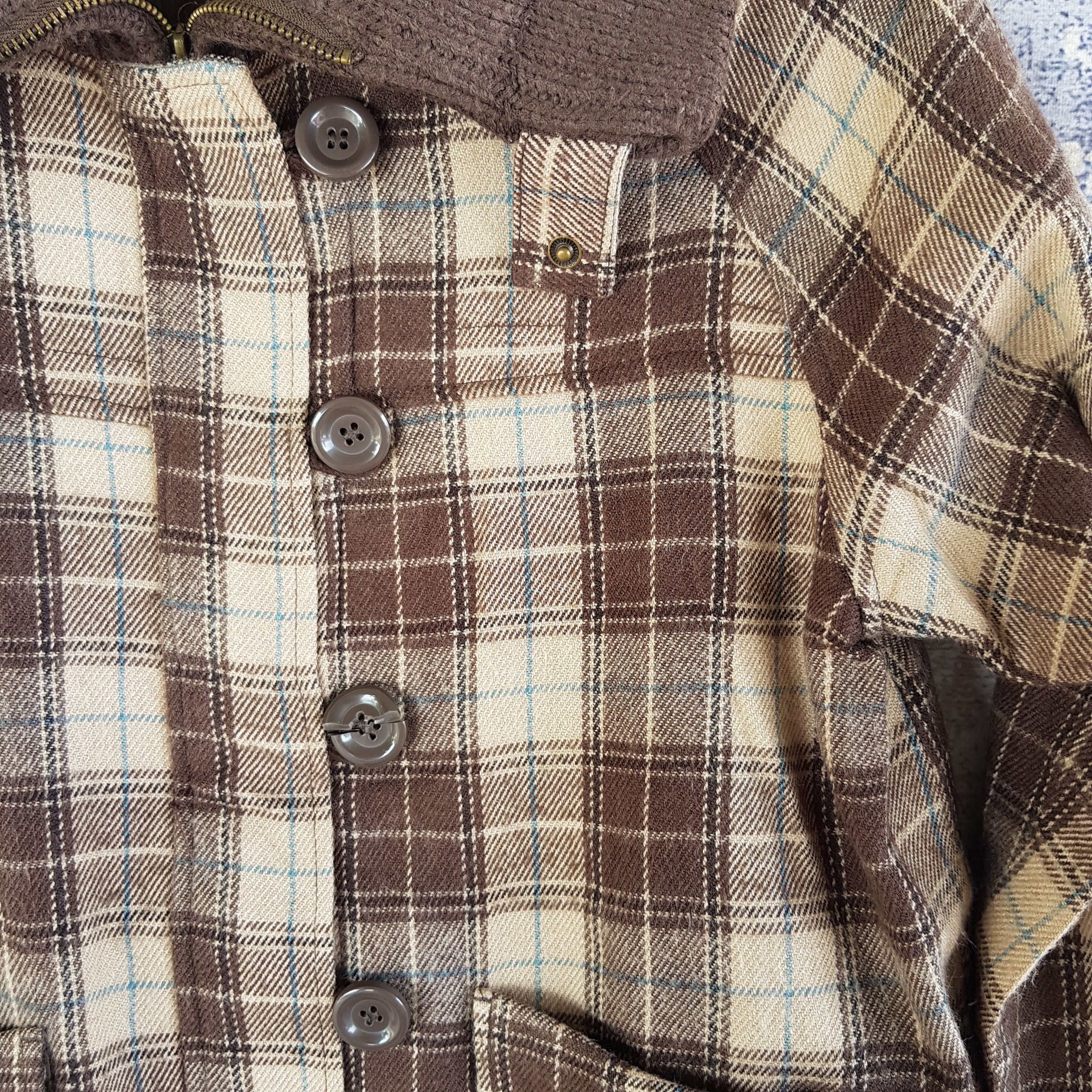 Japanese Brand × Vintage Vintage 90s Estacot Japanese Plaid Tartan Wool Jackets Size US S / EU 44-46 / 1 - 10 Thumbnail