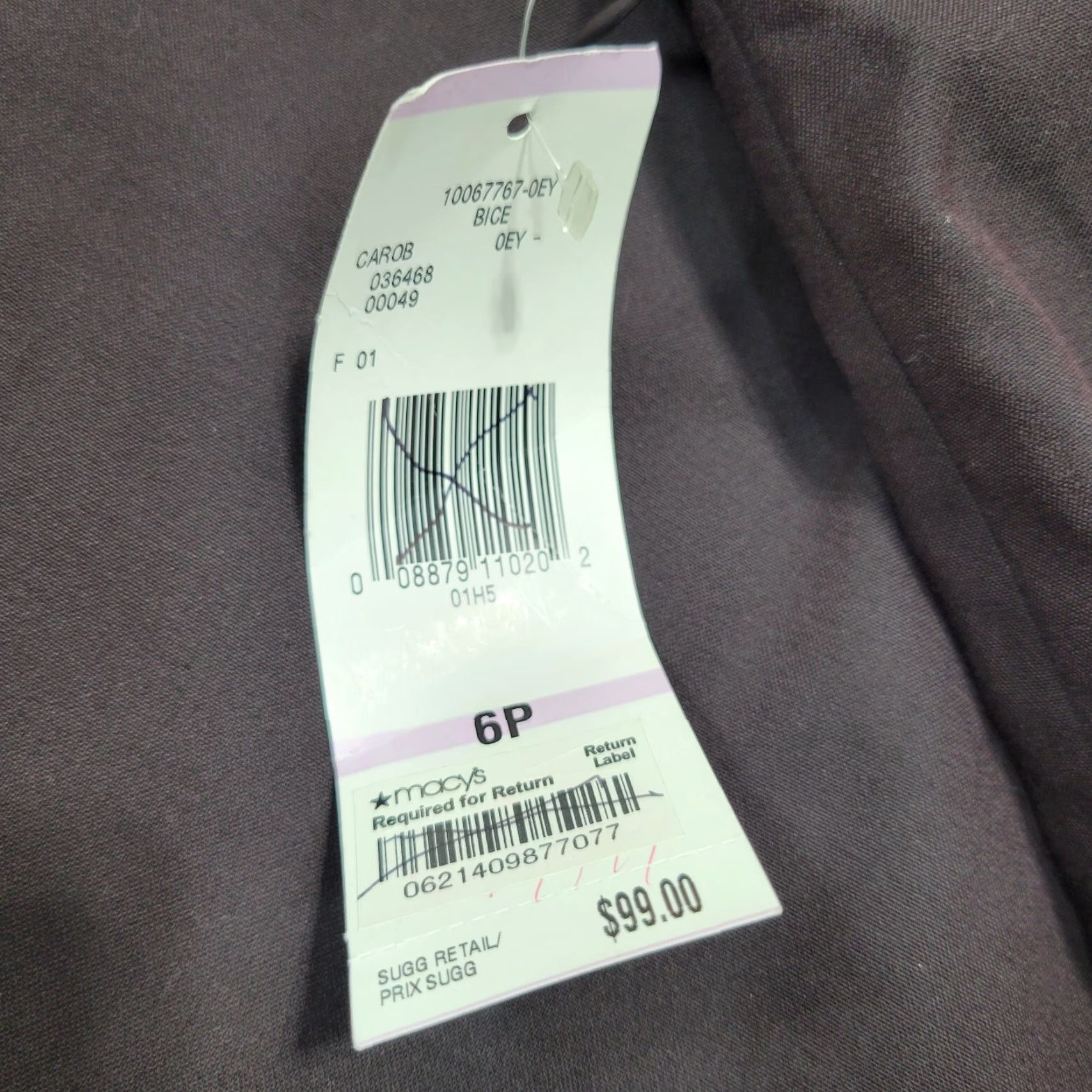 Jones New York Jones New York Collection Petite Burgundy Stretch Mini Skirt Pleated Back Sz 6P Size 28" / US 6 / IT 42 - 5 Thumbnail