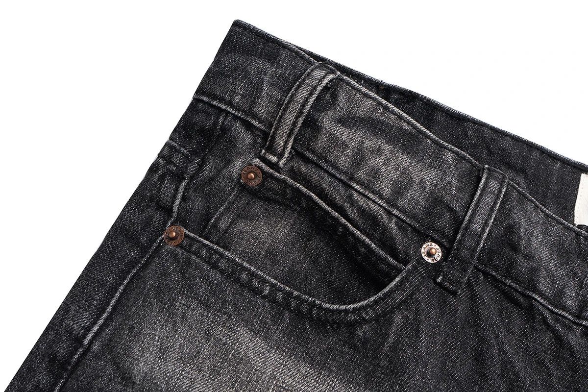 Japanese Brand Streetwear Damaged Hole Washed Baggy Jeans Size US 33 - 7 Thumbnail