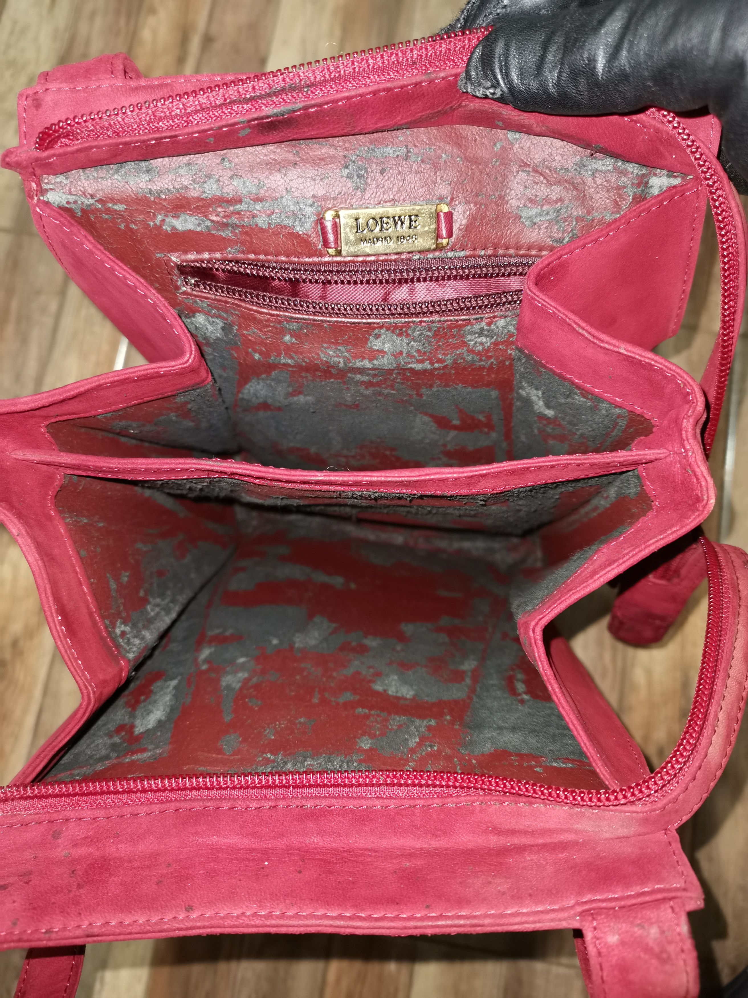 Loewe × Vintage Loewe suede shoulder vintage bag Size ONE SIZE - 16 Thumbnail