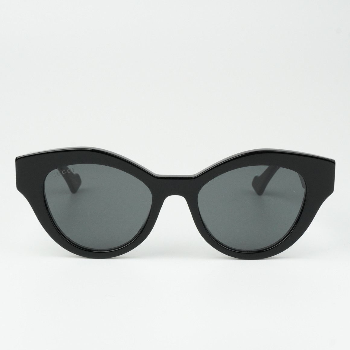 Gucci NEW Gucci GG0957S 002 Black Grey Unisex Oval Sunglasses Size ONE SIZE - 3 Thumbnail