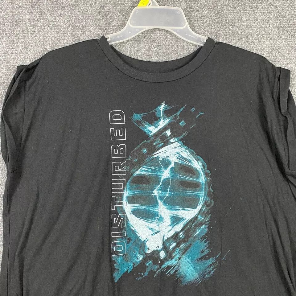 Other Disturbed T-Shirt Women's XL Sleeveless Cotton Blend Adults Size XL / US 12-14 / IT 48-50 - 2 Thumbnail