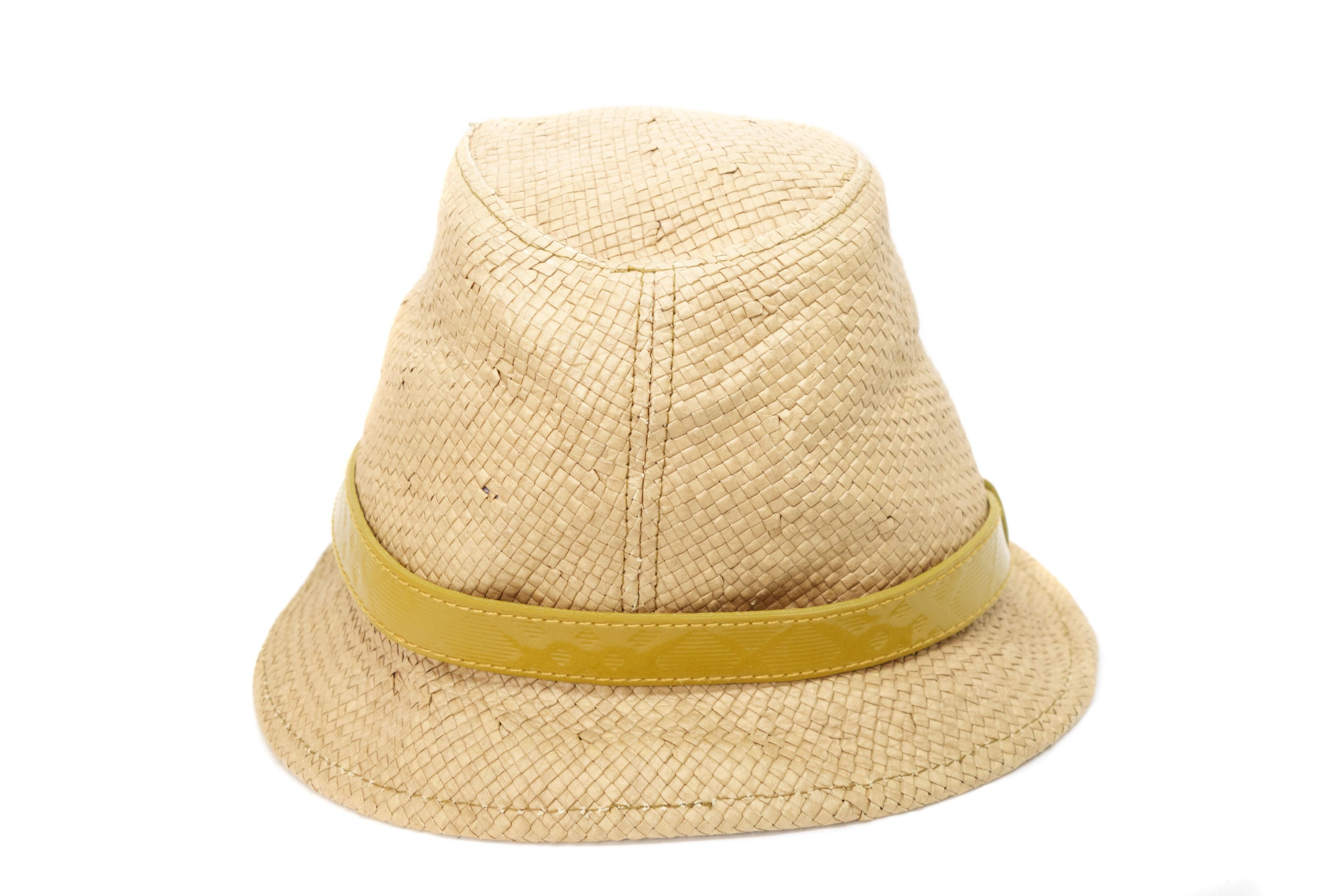 Burberry Straw Leather Band Cellulosa Bucket Hat Size ONE SIZE - 4 Thumbnail