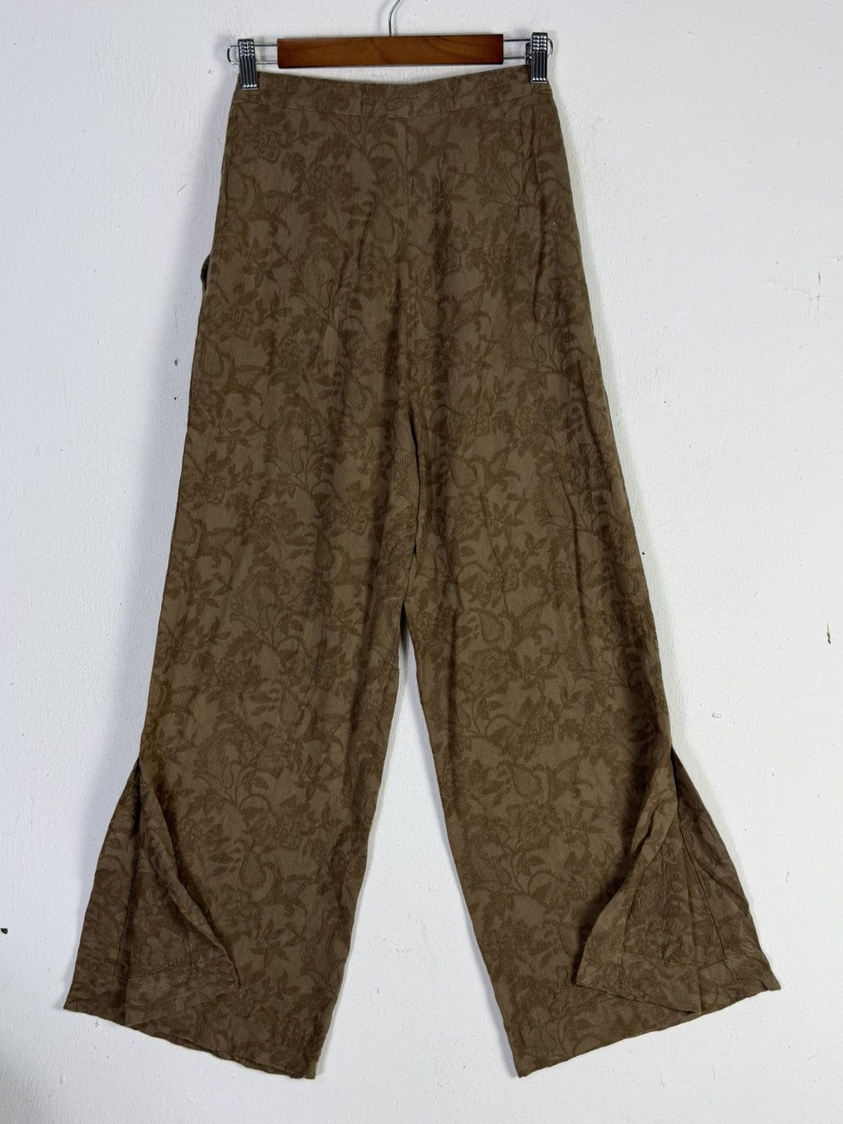 GOA Natural Vintage Goa Velvet Flower Flare Size 28" / US 6 / IT 42 - 2 Thumbnail