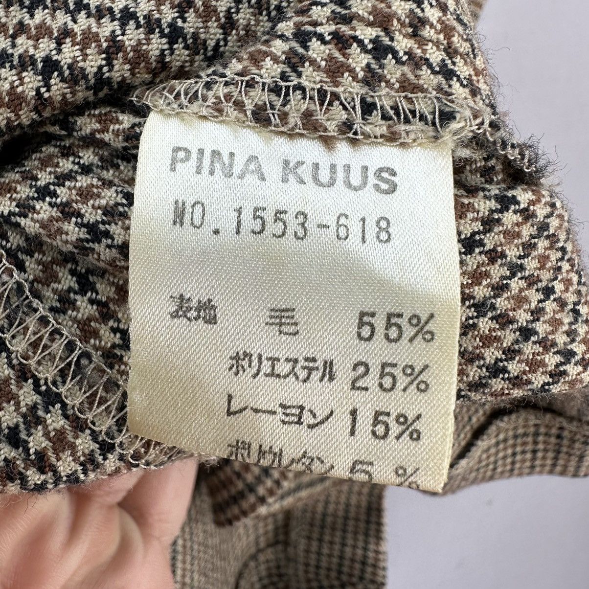 Japanese Brand Vintage 80's Rockabilly Style Zipper Houndstooth Jacket Size US XS / EU 42 / 0 - 12 Thumbnail