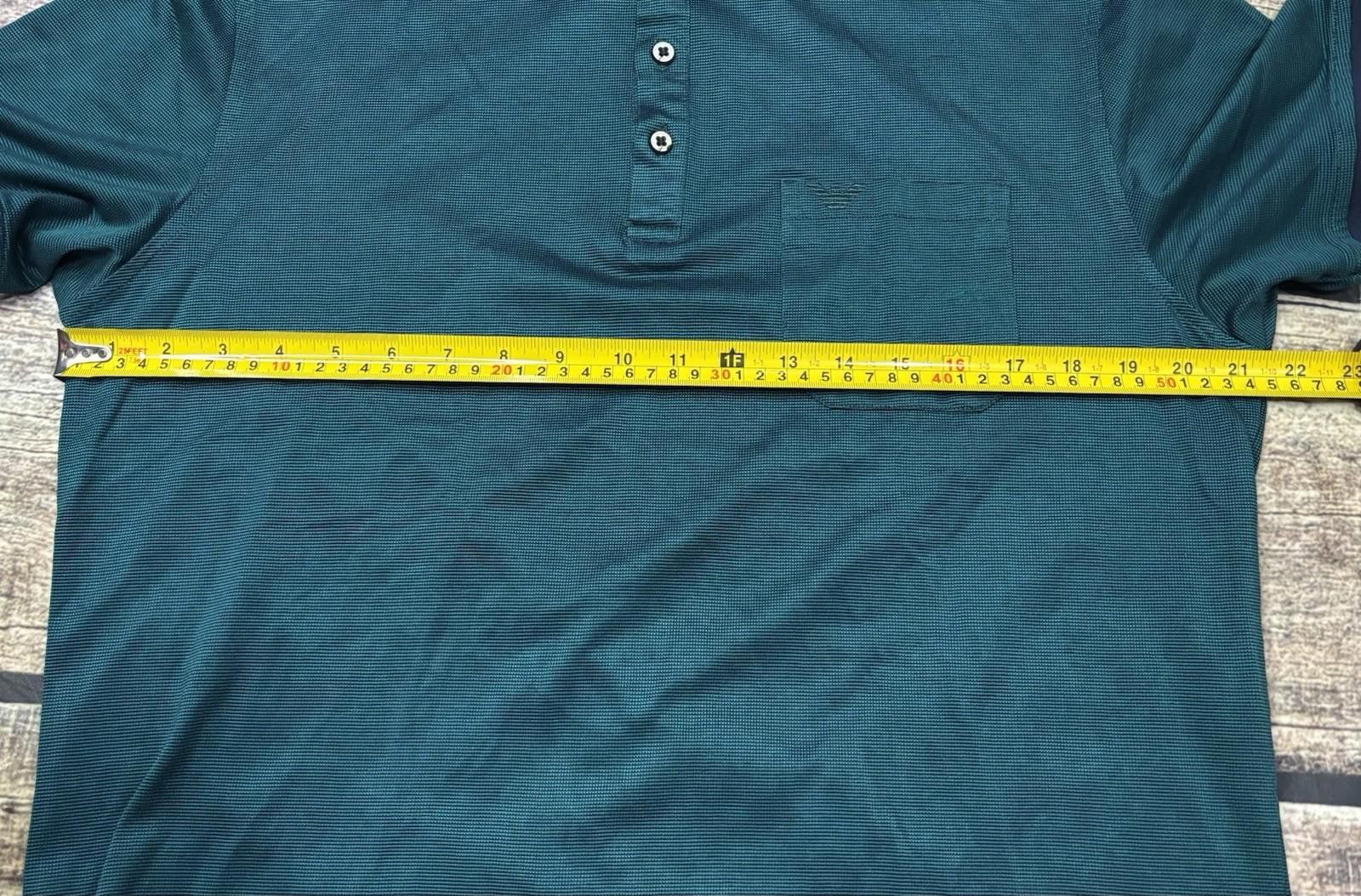 Armani Emporio Armani Polo Shirt Mens Medium Pocket Eagle Green Size US M / EU 48-50 / 2 - 11 Thumbnail