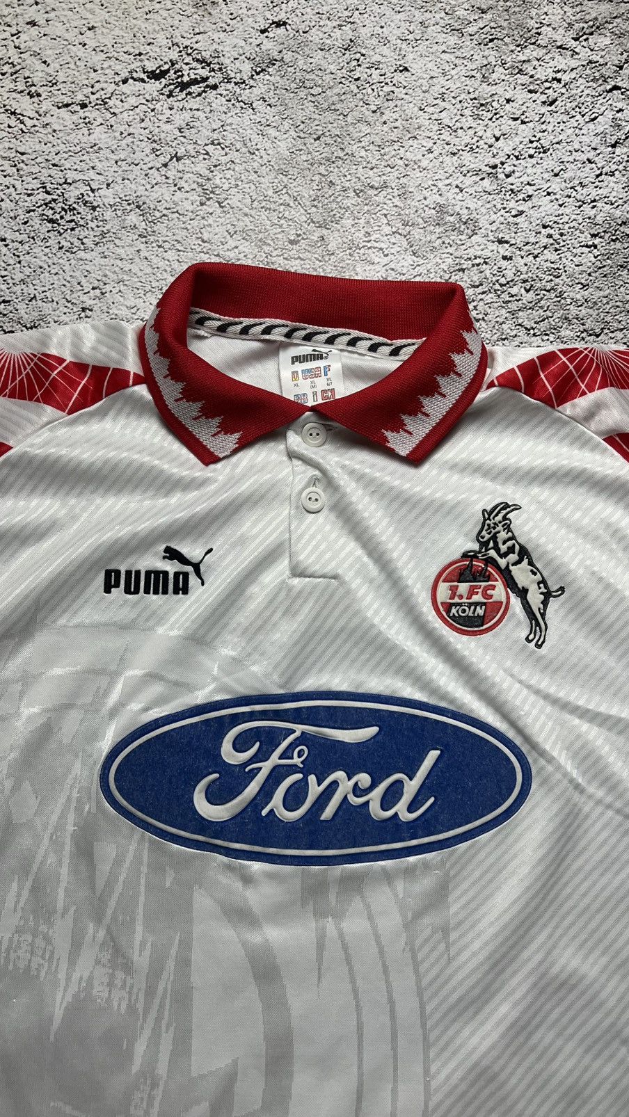 Puma 1996-1997 FC Koln 1FCK Bono Fussballgott puma jersey Size US XL / EU 56 / 4 - 3 Thumbnail