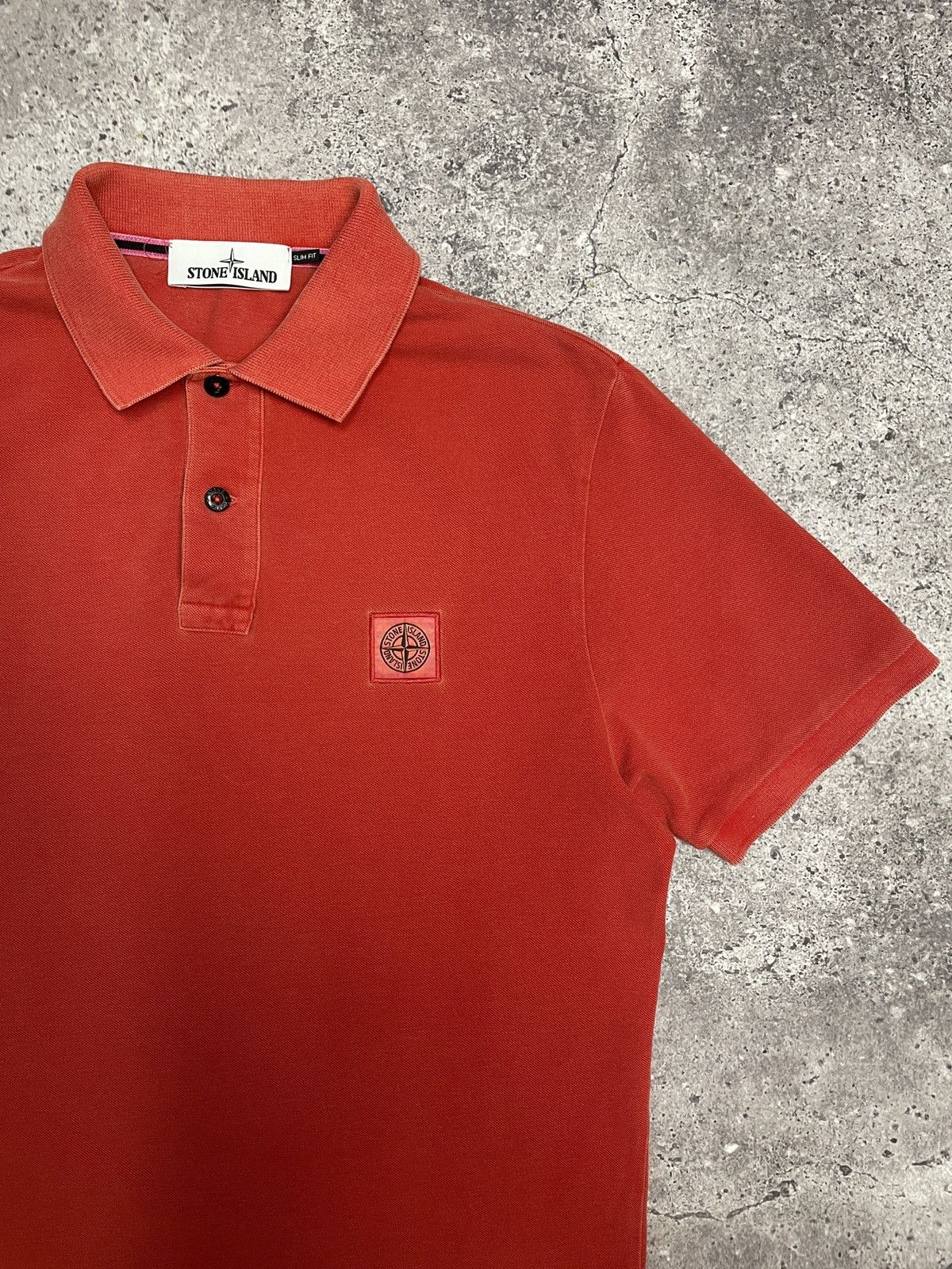 Designer Stone Island Polo T-shirt Patch Program Box Logo Tee 00s Size US L / EU 52-54 / 3 - 7 Thumbnail
