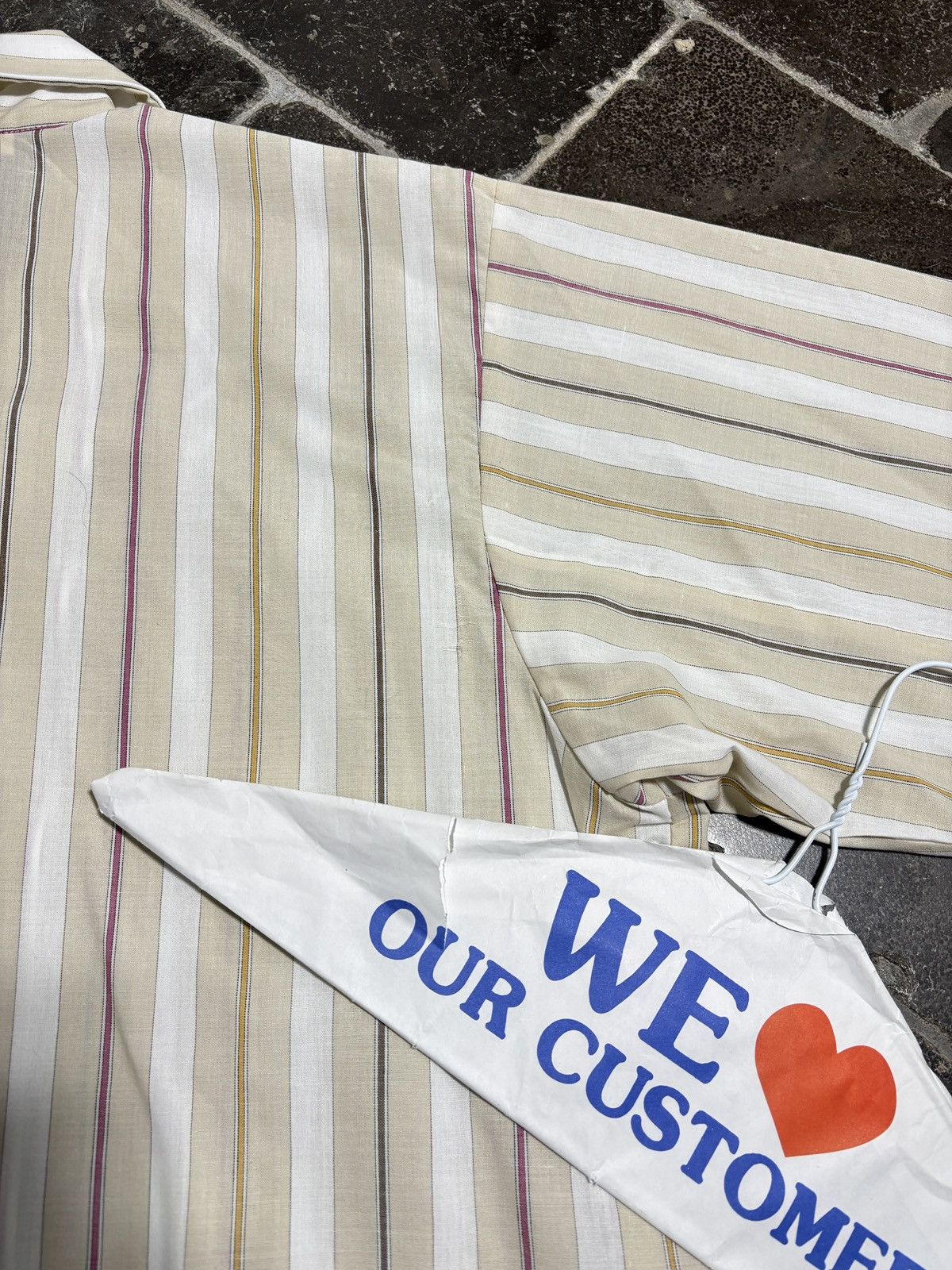 Vintage Striped Pajama Set 90s Vintage Two Piece Suit Sleep Perma Size US 38 / EU 54 - 13 Thumbnail