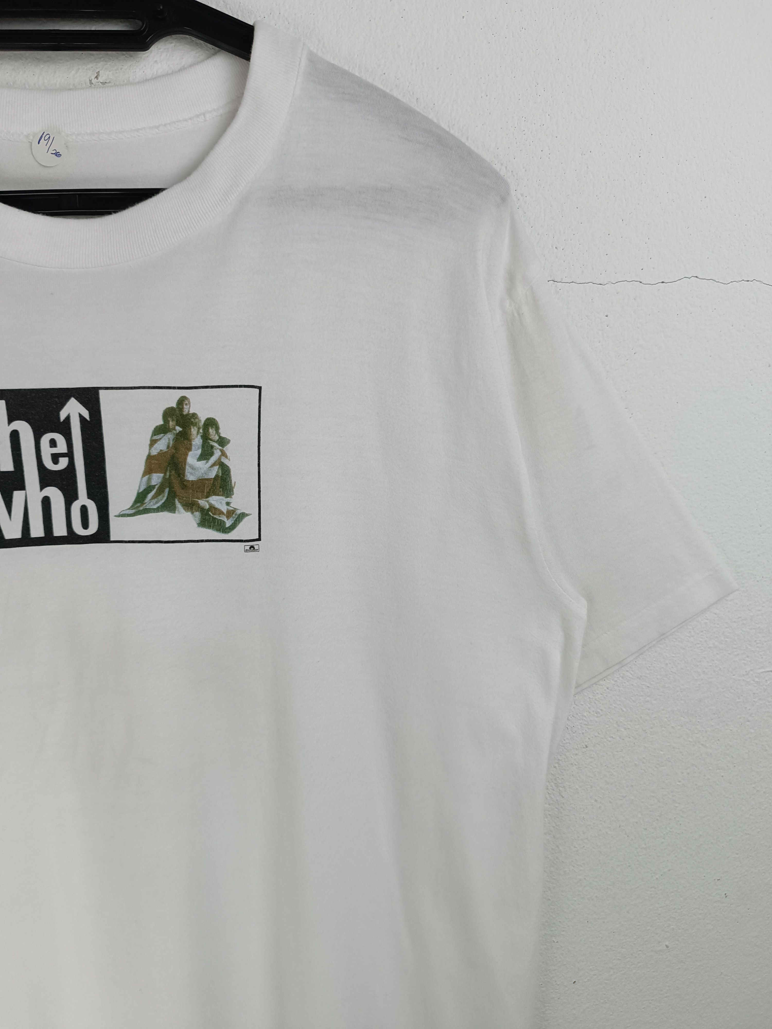Band Tees VINTAGE 90'S THE WHO BOX LOGO UNION JACK FLAG TEE jam kinks Size US M / EU 48-50 / 2 - 6 Thumbnail