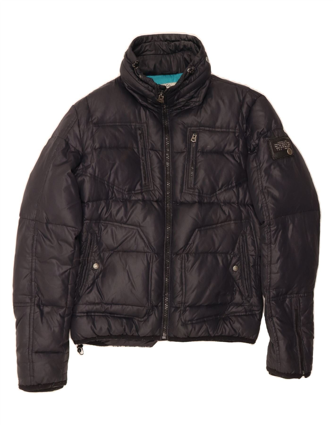 Diesel Womens Padded Jacket UK 16 Large Black Nylon Size L / US 10 / IT 46 - 1 Thumbnail