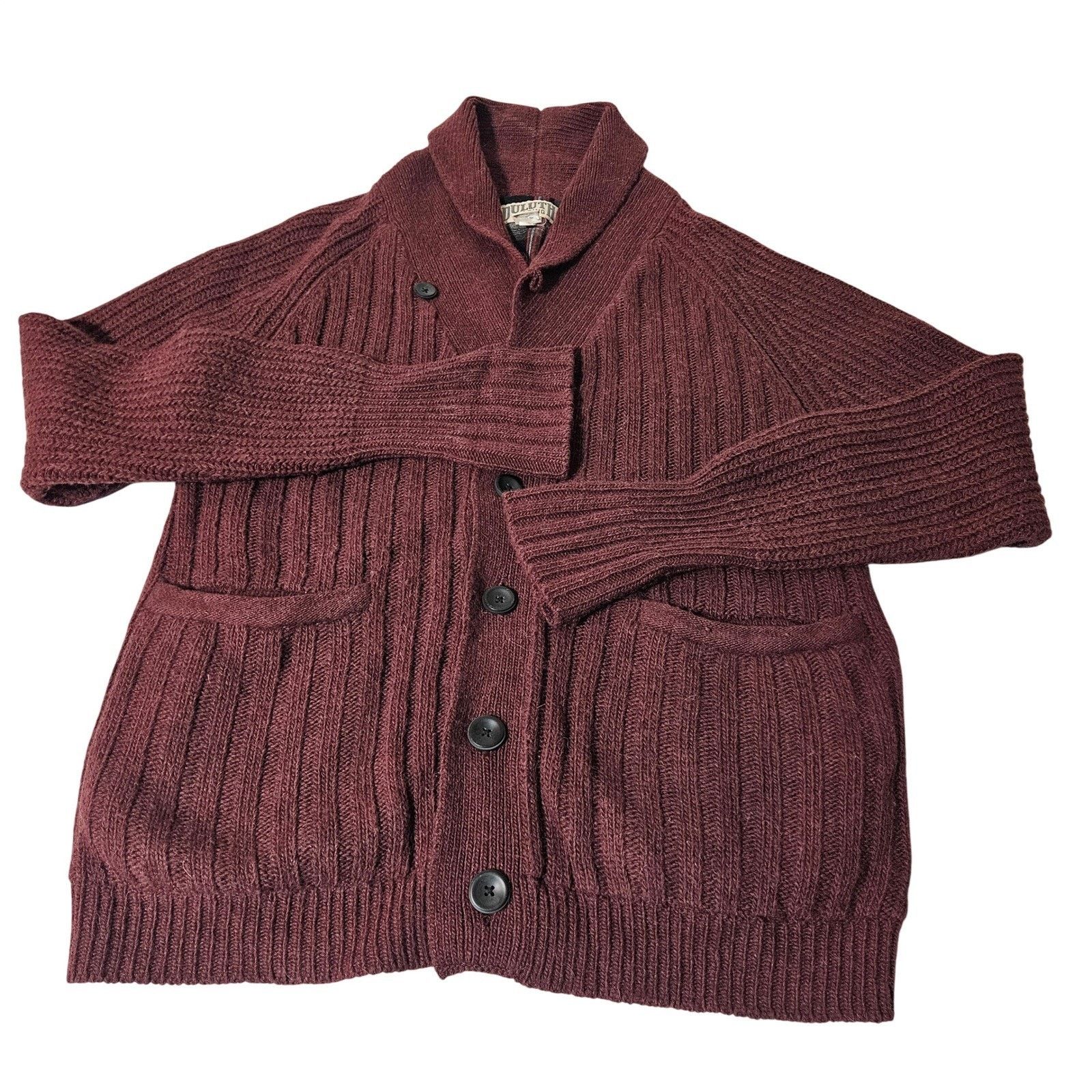 Duluth Trading Company Duluth Trading Co Mens Shawl Cardigan Sweater Wool Blend M Size US M / EU 48-50 / 2 - 2 Thumbnail