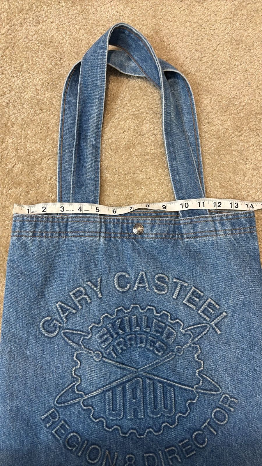 Vintage Vintage Union Made Denim Tote Bag Size ONE SIZE - 5 Thumbnail