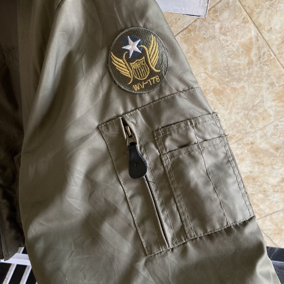 Vintage Vtg Wevic Air Fly Force US Army MA Bomber Military OG Jacket Size US XXL / EU 58 / 5 - 10 Thumbnail
