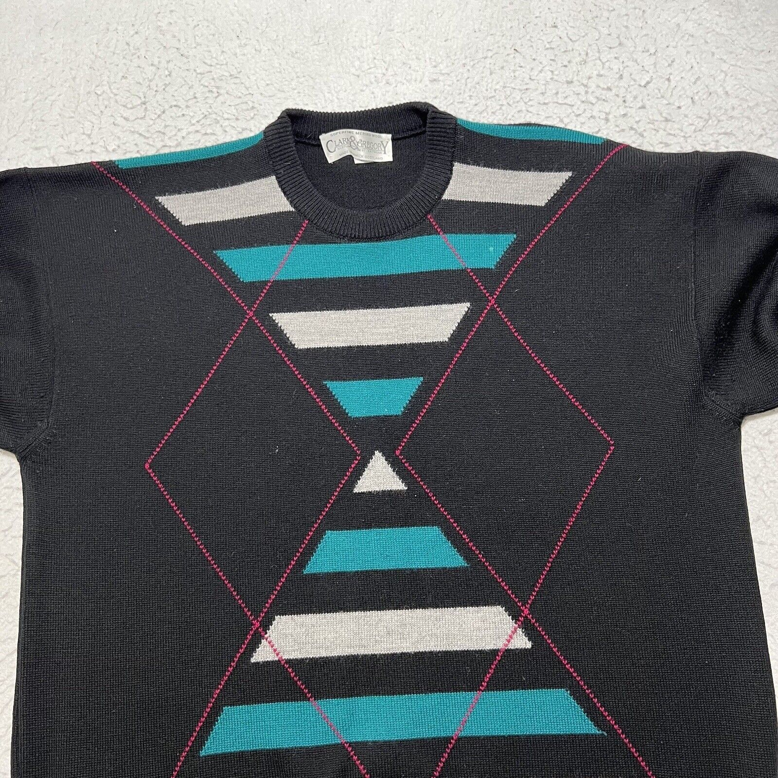 Vintage Vintage Clark Gregory Wool Crewneck Sweater Witch Golf Club Size US XL / EU 56 / 4 - 2 Thumbnail