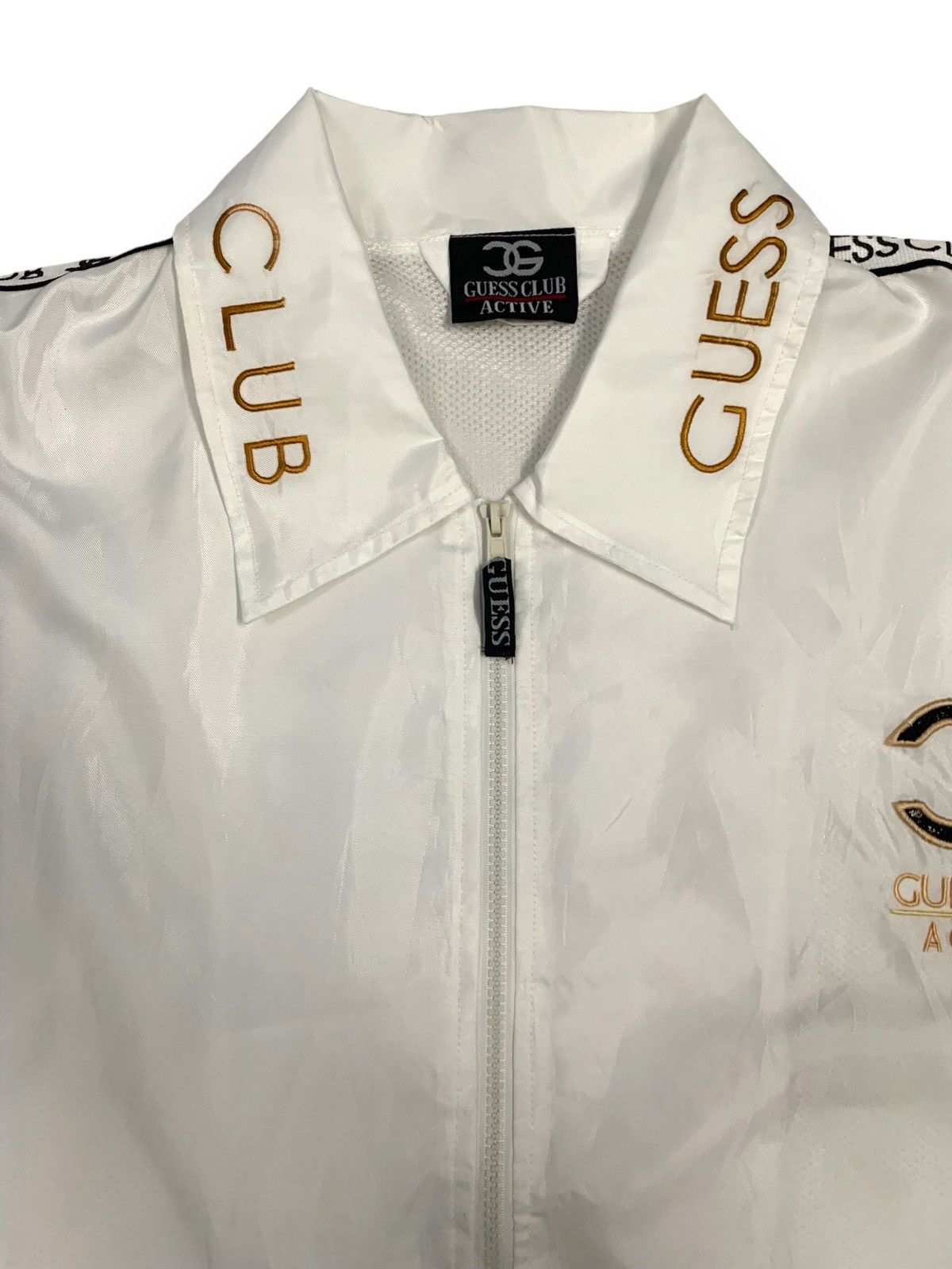 Guess Vintage Guess Club Big Logo Embroidered Jacket like Chanel Size US XL / EU 56 / 4 - 5 Thumbnail