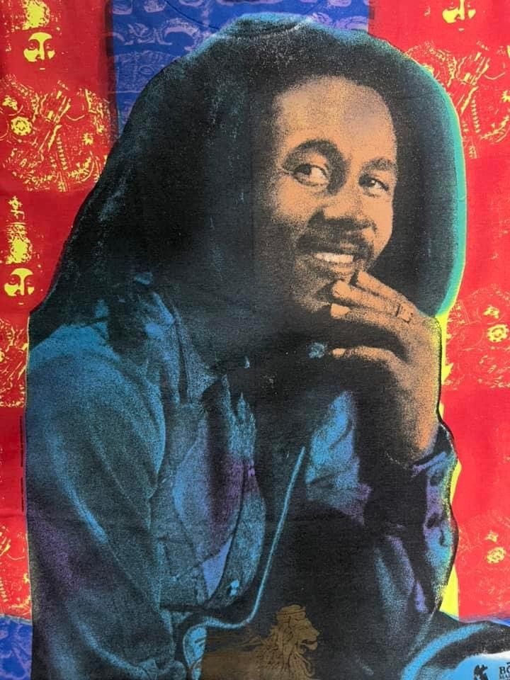 Band Tees × Bob Marley × Vintage Vintage Bob Marley Heaven Smiles 90s t shirt Size US L / EU 52-54 / 3 - 3 Thumbnail