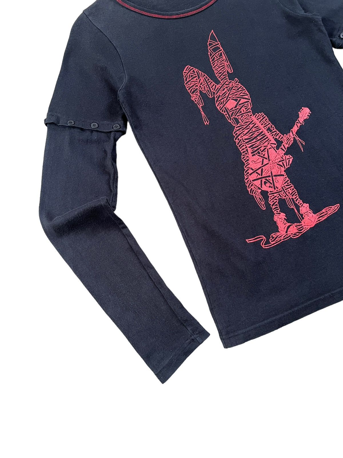 Japanese Brand Algonquins Dead Goth Bunny Shirt Size XS / US 0-2 / IT 36-38 - 4 Thumbnail