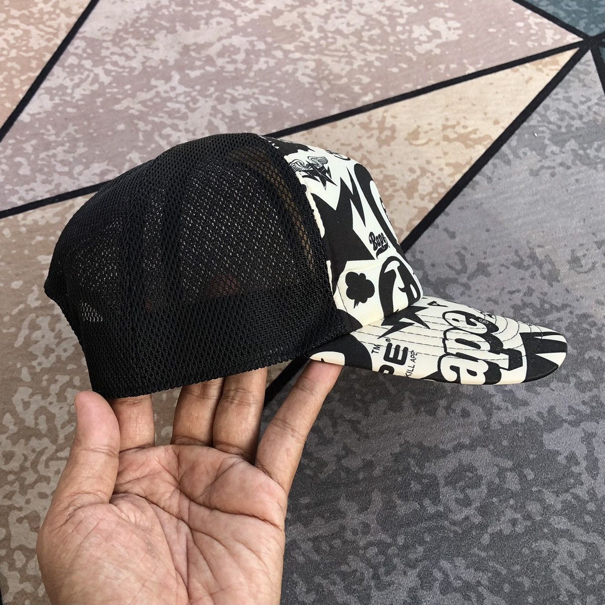 Bape Multi Logo Mesh Cap Size ONE SIZE - 6 Thumbnail