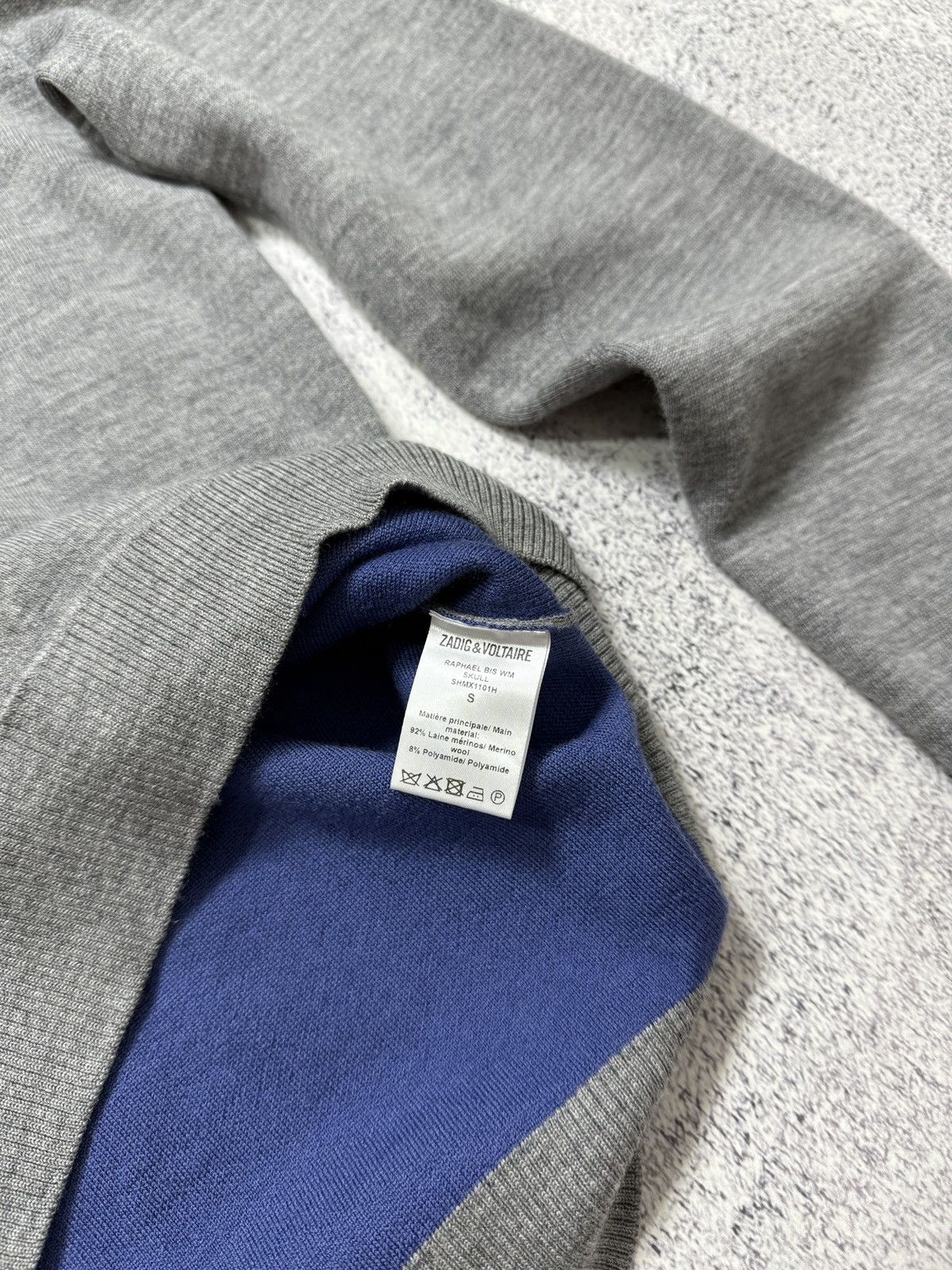 Zadig & Voltaire ZADIG & VOLTAIRE Raphael Bis Skull Merino Wool Sweater Size US S / EU 44-46 / 1 - 8 Thumbnail