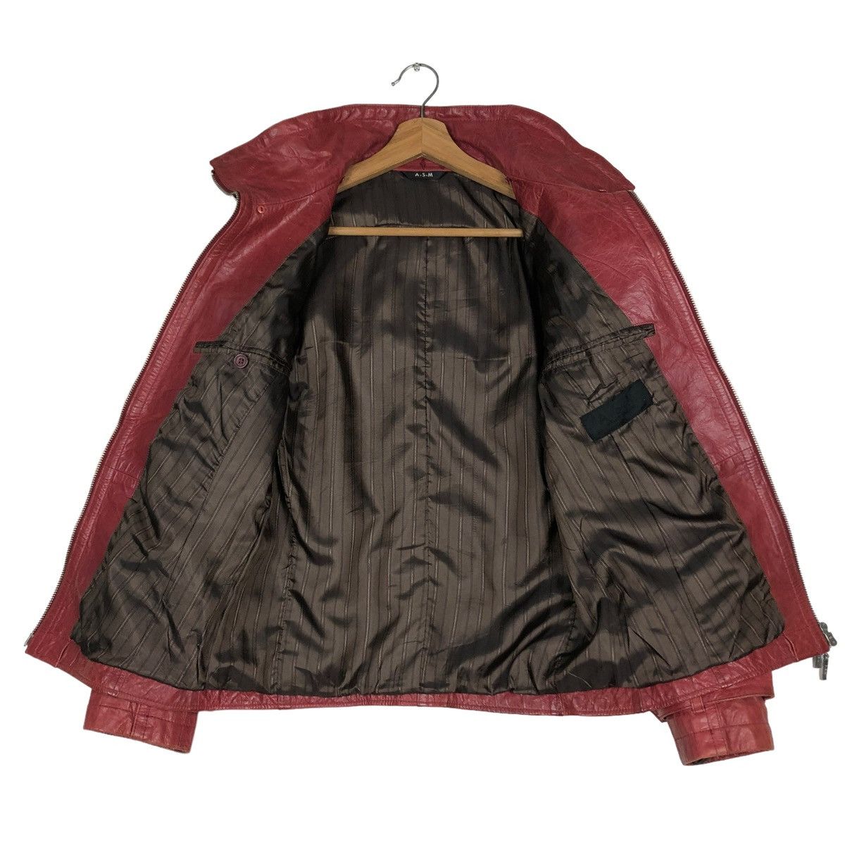 Japanese Brand 🔥VINTAGE BONDAGE LEATHER BIKER JACKET ASM ISSEY MIYAKE Size US M / EU 48-50 / 2 - 13 Thumbnail