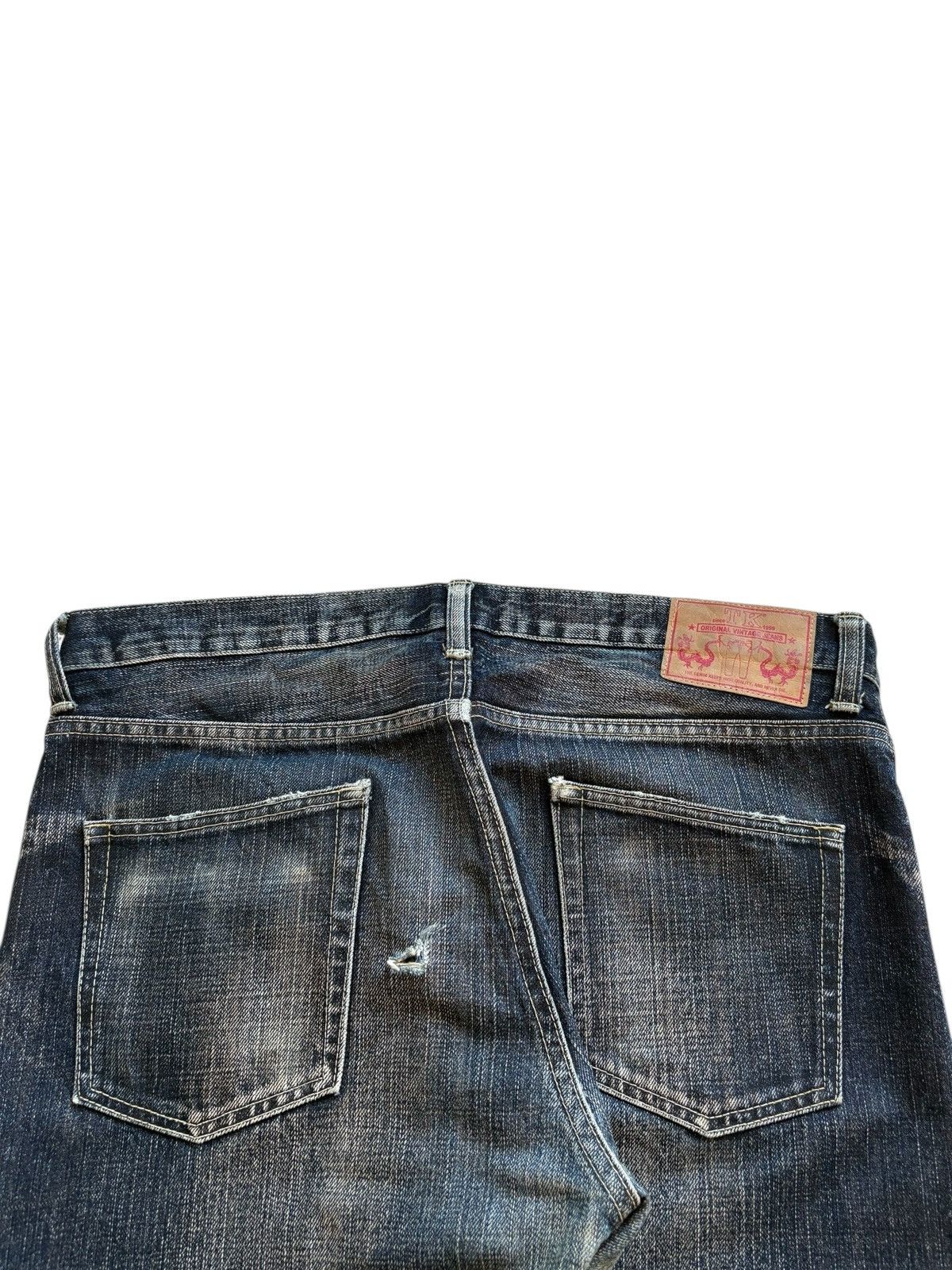 Takeo Kikuchi Vintage Takeo Kikuchi Rusty Mud Wash Distressed Bootcut Jean Size US 35 - 9 Thumbnail