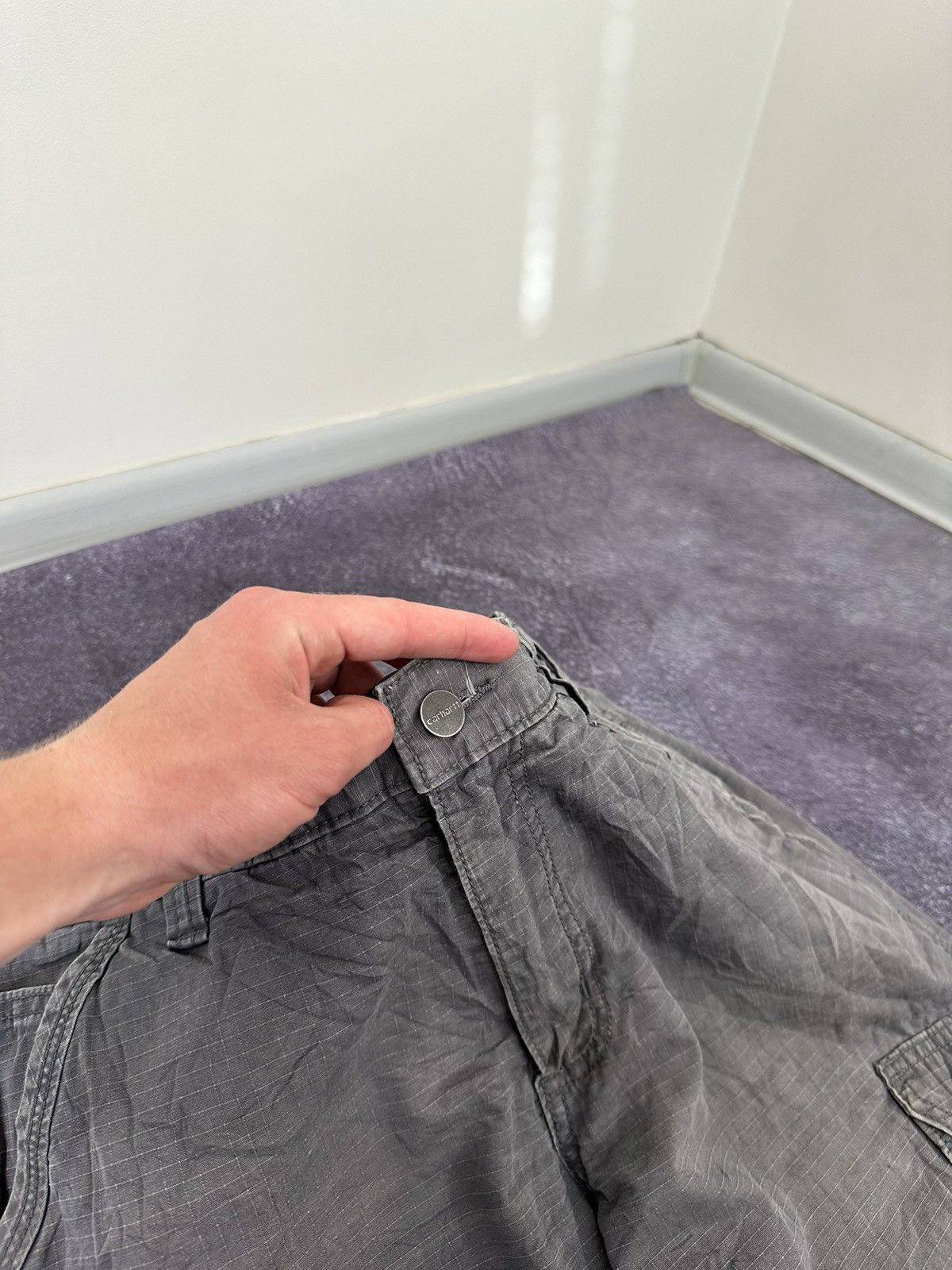 Carhartt Vintage Carhartt Cargo Hype USA Baggy Faded Opium Work Pants Size US 34 / EU 50 - 15 Thumbnail