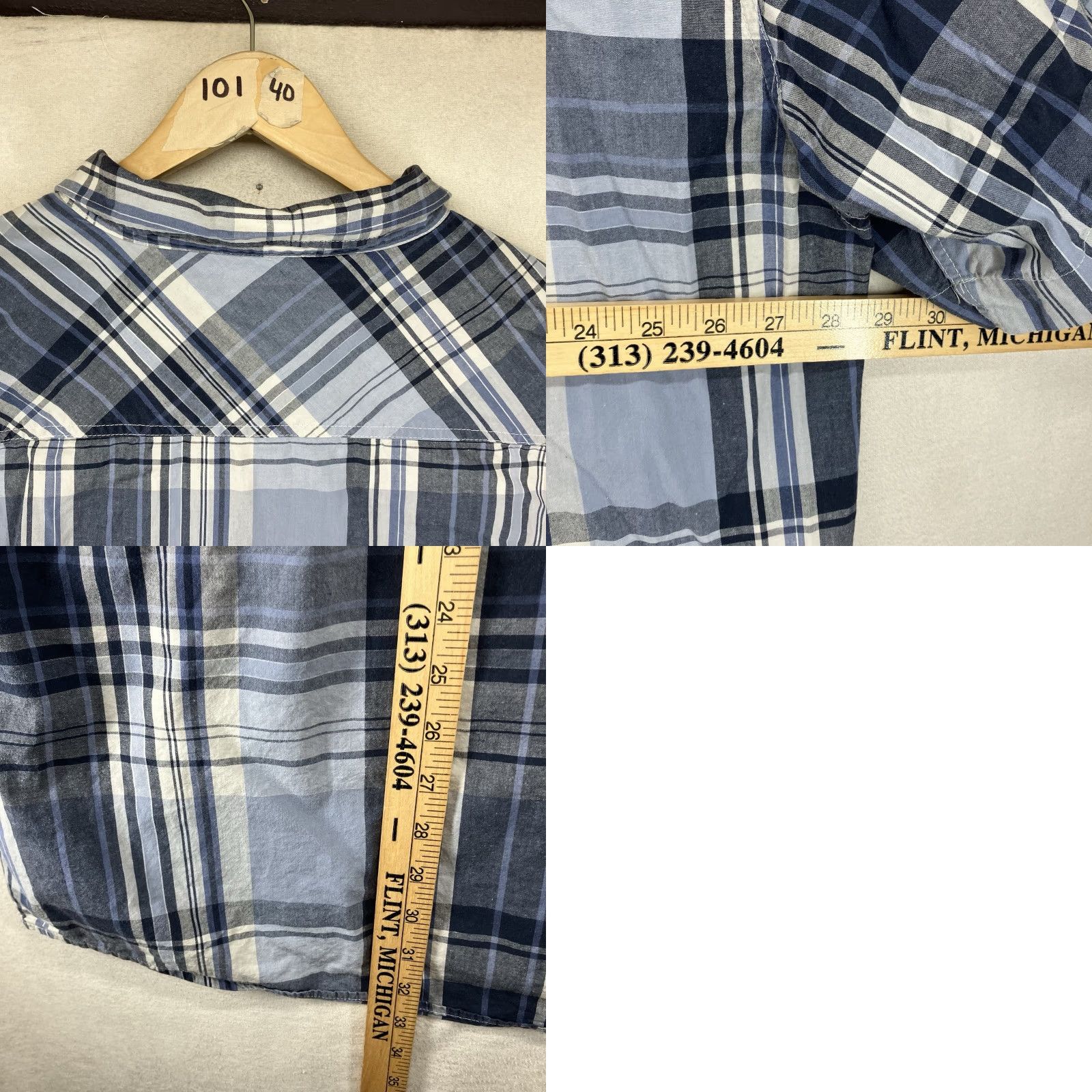 Ecko Unltd. VINTAGE Ecko Unltd Button Up Shirt Men’s 4XL Plaid Pocket Logo Casual Streetwear Lightweight Blue 90s Mens Size US XXL / EU 58 / 5 - 9 Thumbnail