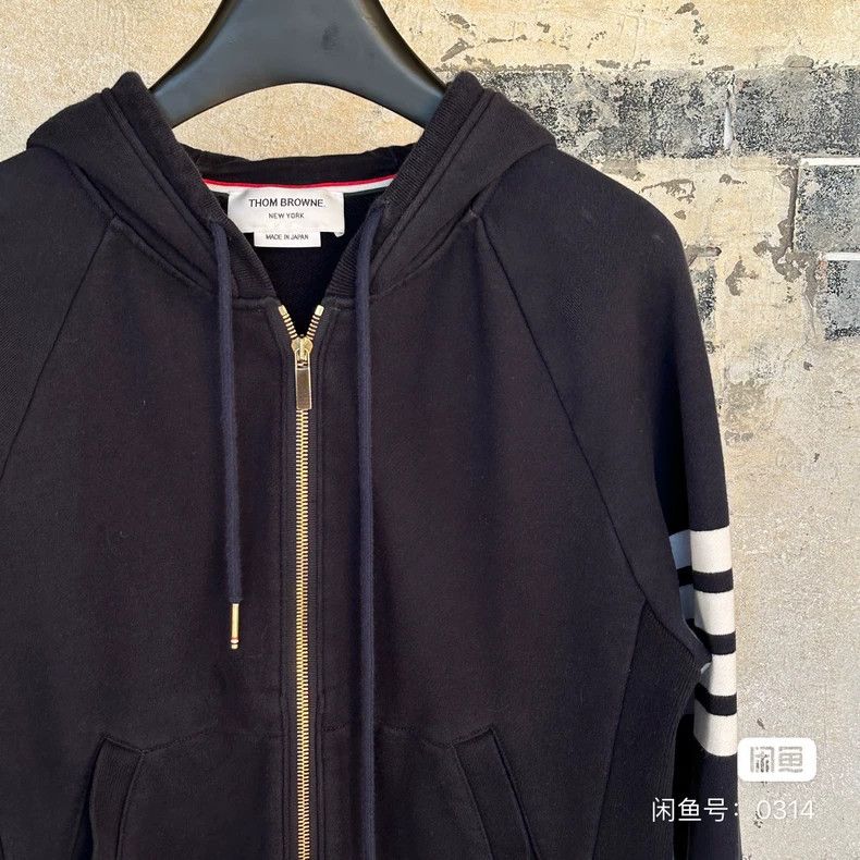 Thom Browne Thom browne Navy blue zipper jacket 2503-Nextarrow Size US L / EU 52-54 / 3 - 4 Thumbnail